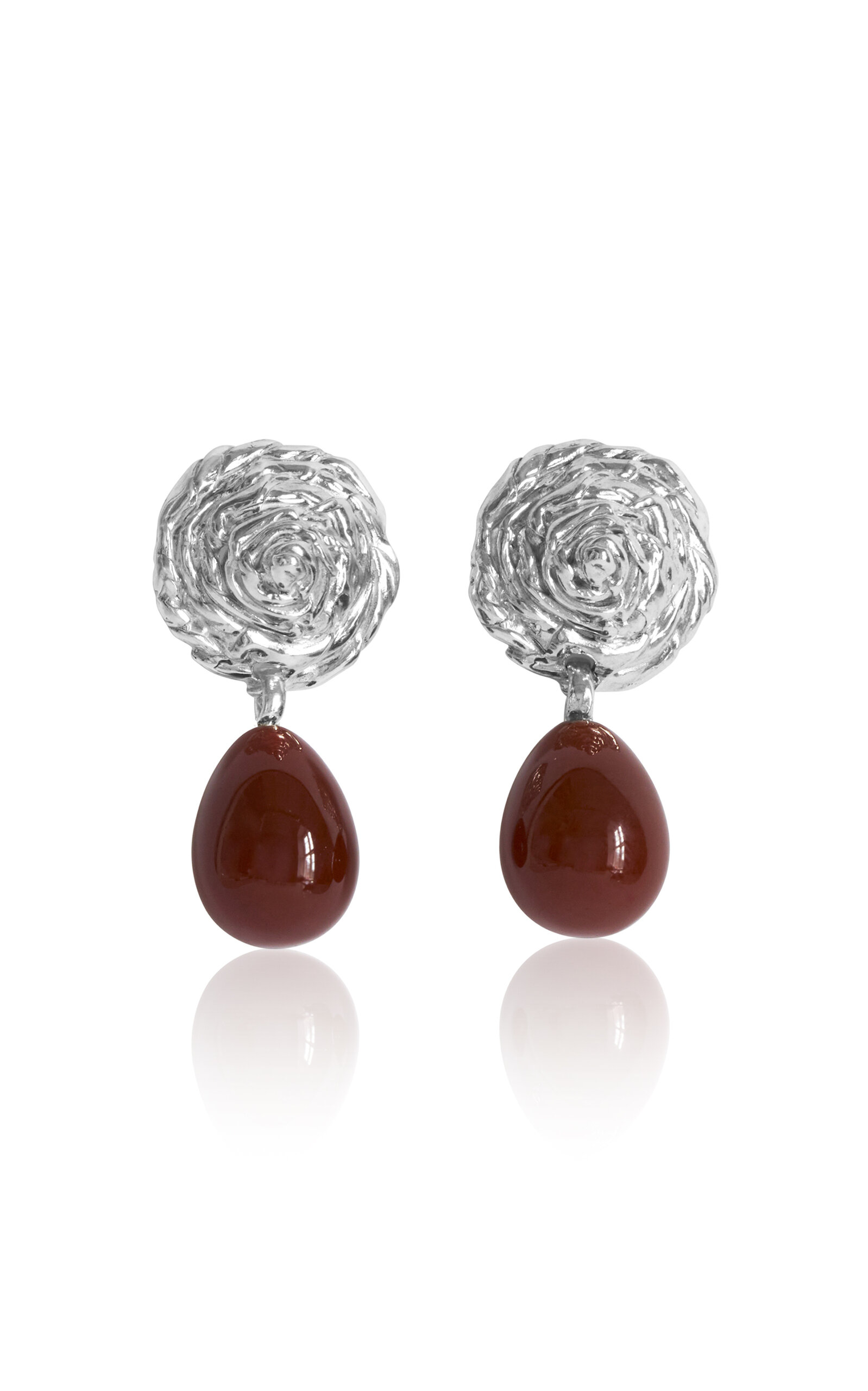 Corali Breton Carnelian Sterling Silver Earrings In Gold