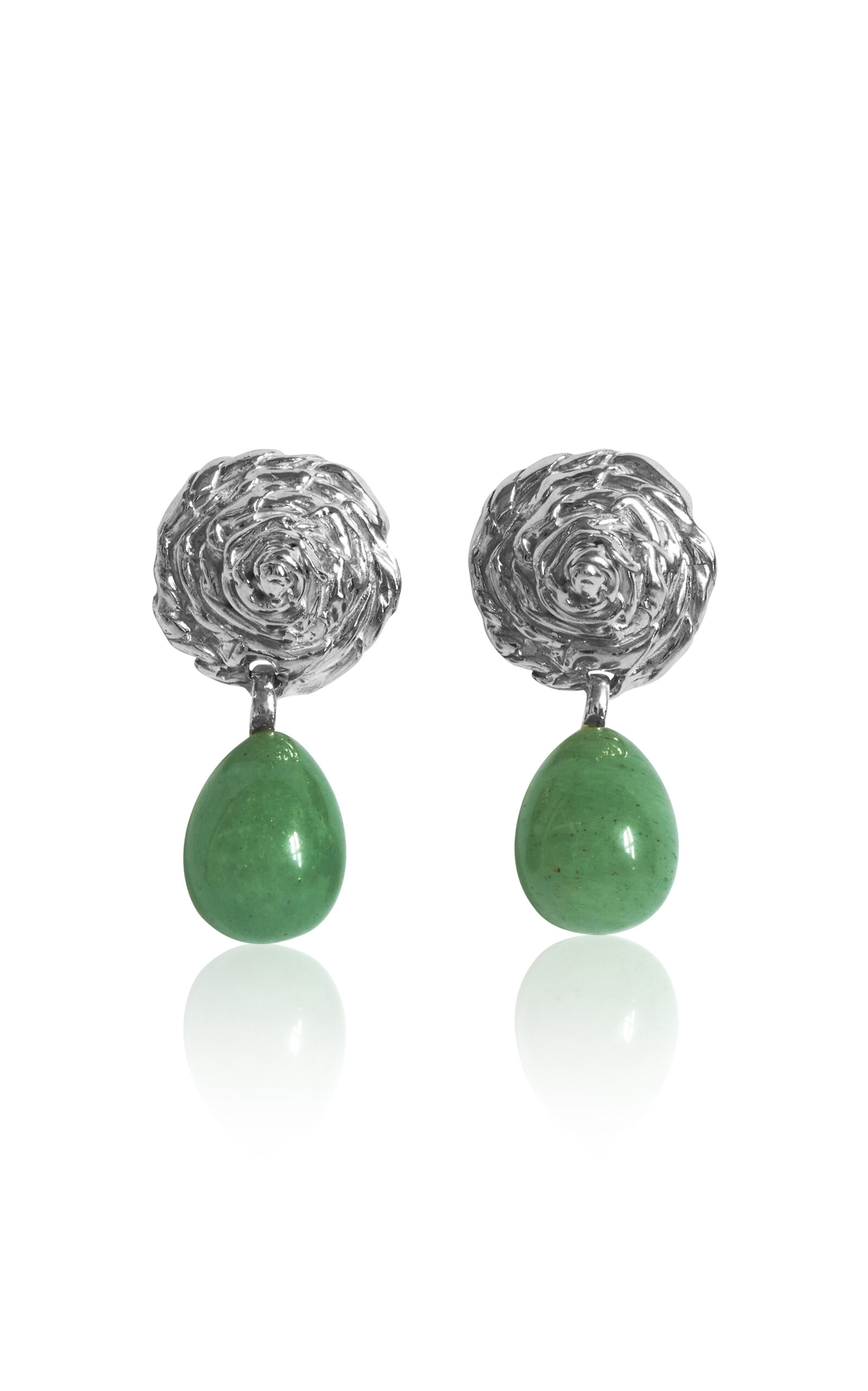 Corali Breton Aventurine Sterling Silver  Earrings