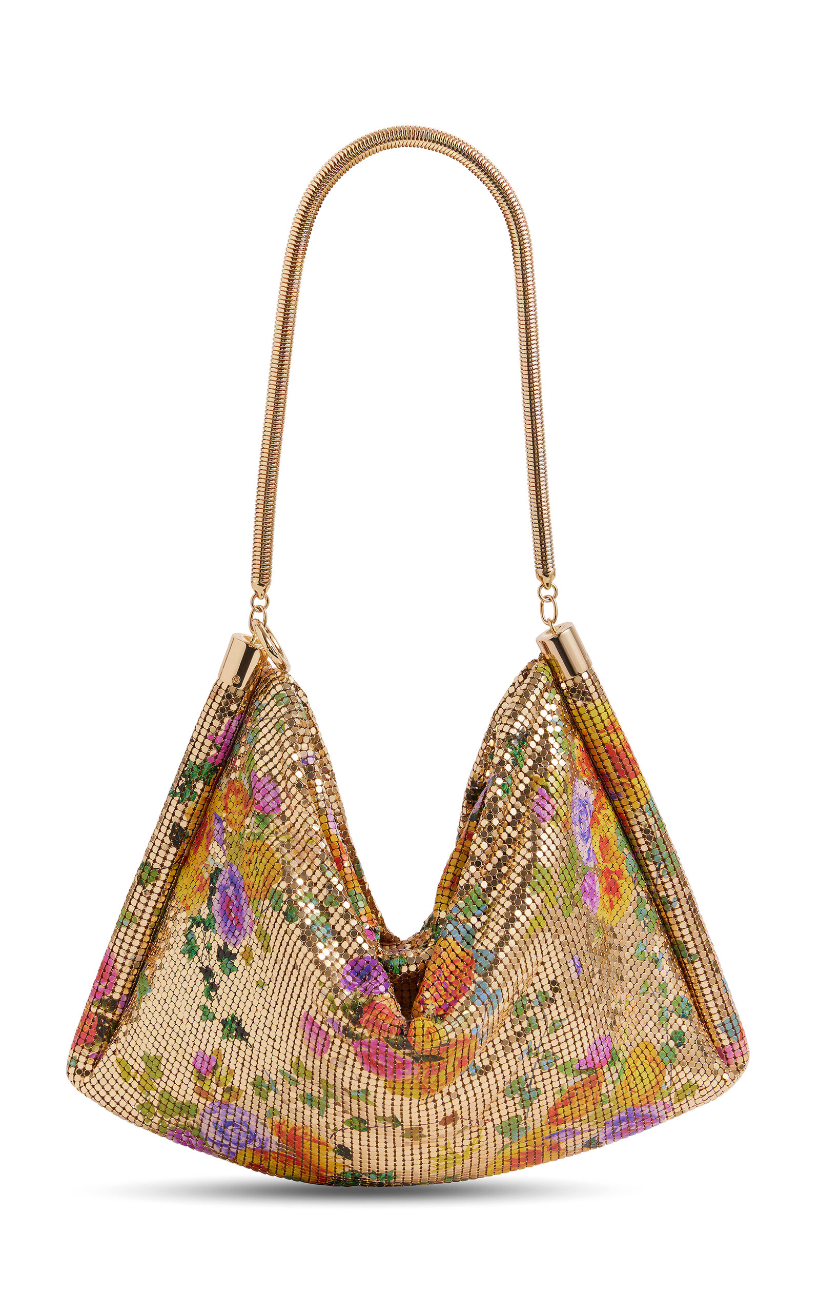 Rabanne Crystal Mesh Shoulder Bag - Gold - OS