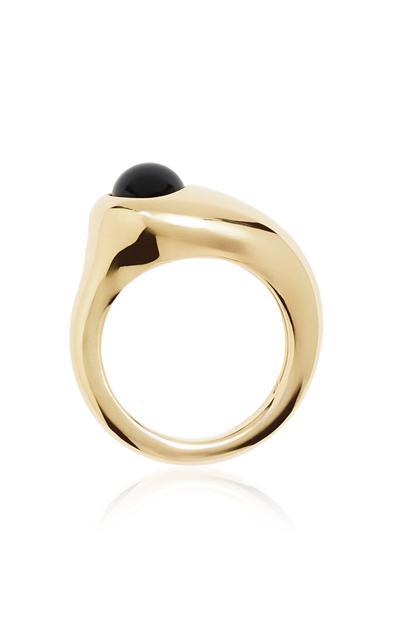 Dualism Black Onyx 18k Gold-Plated Ring