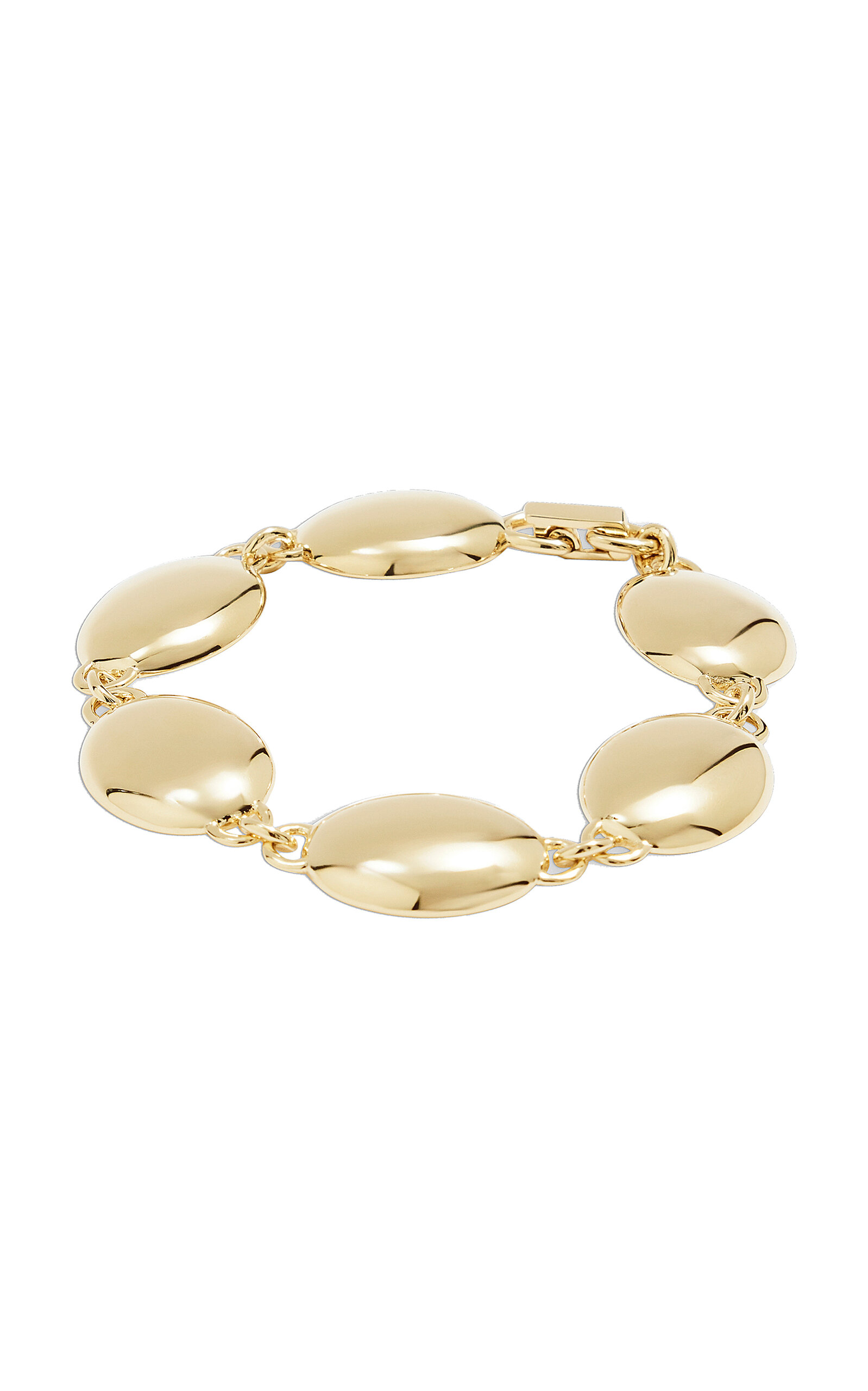 Dualism Oval 18k Gold-Plated Bracelet