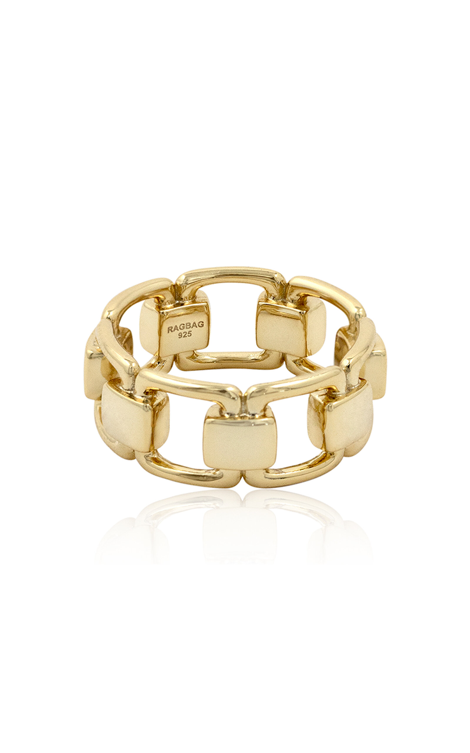 Reflection 18k Gold-Plated Link Ring