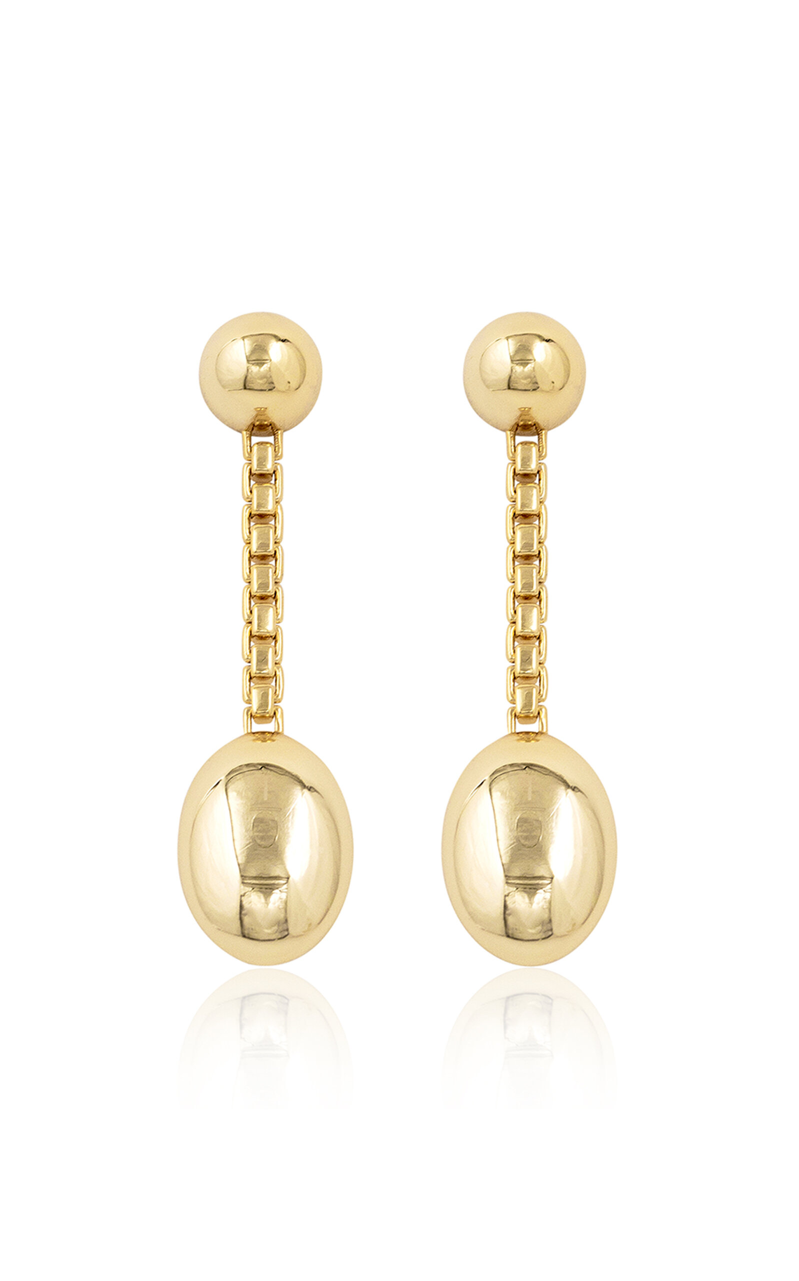 Ragbag Studio Reflection 18k Gold-plated Long Earrings