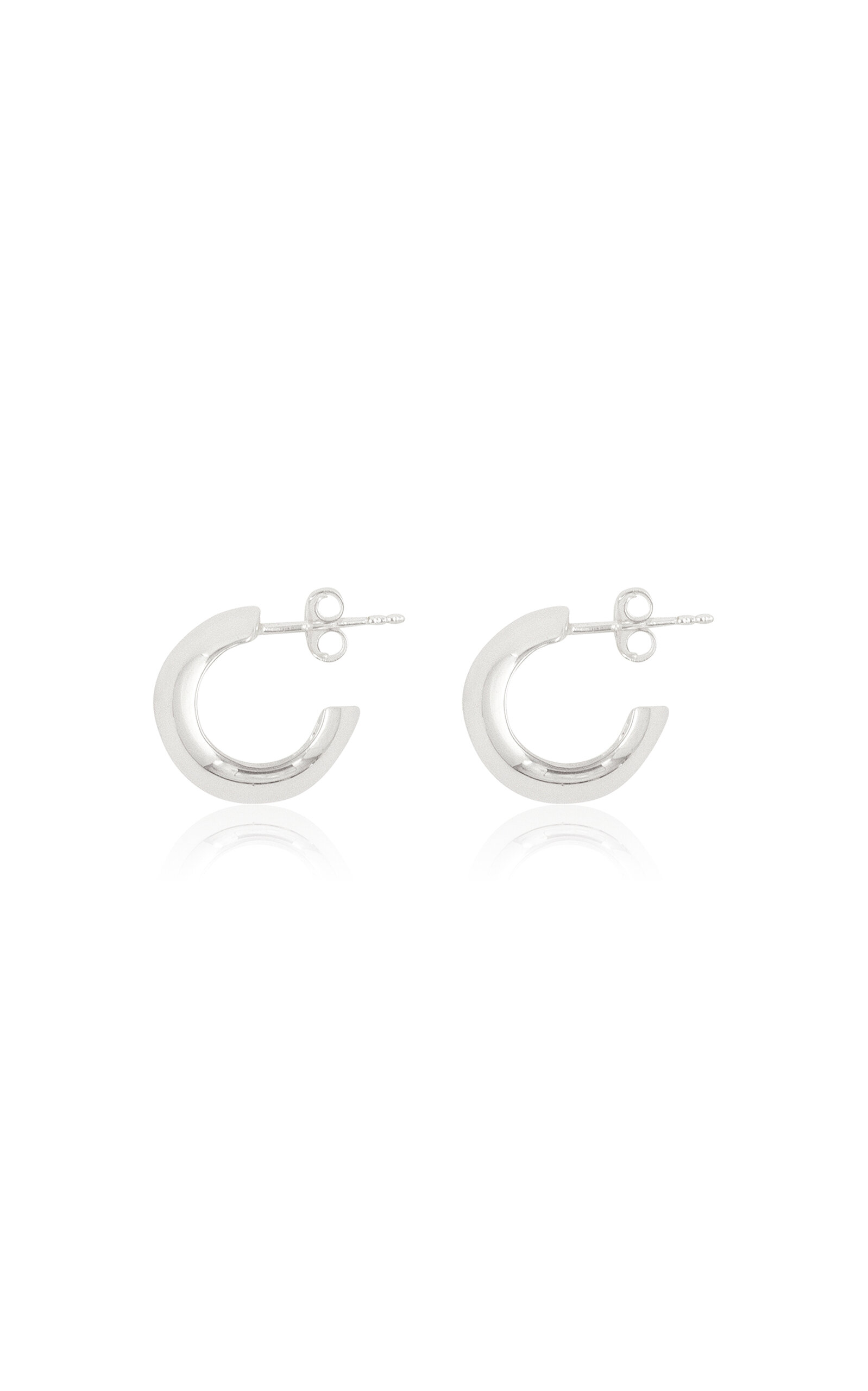 Reflection Sterling Silver Small Hoops