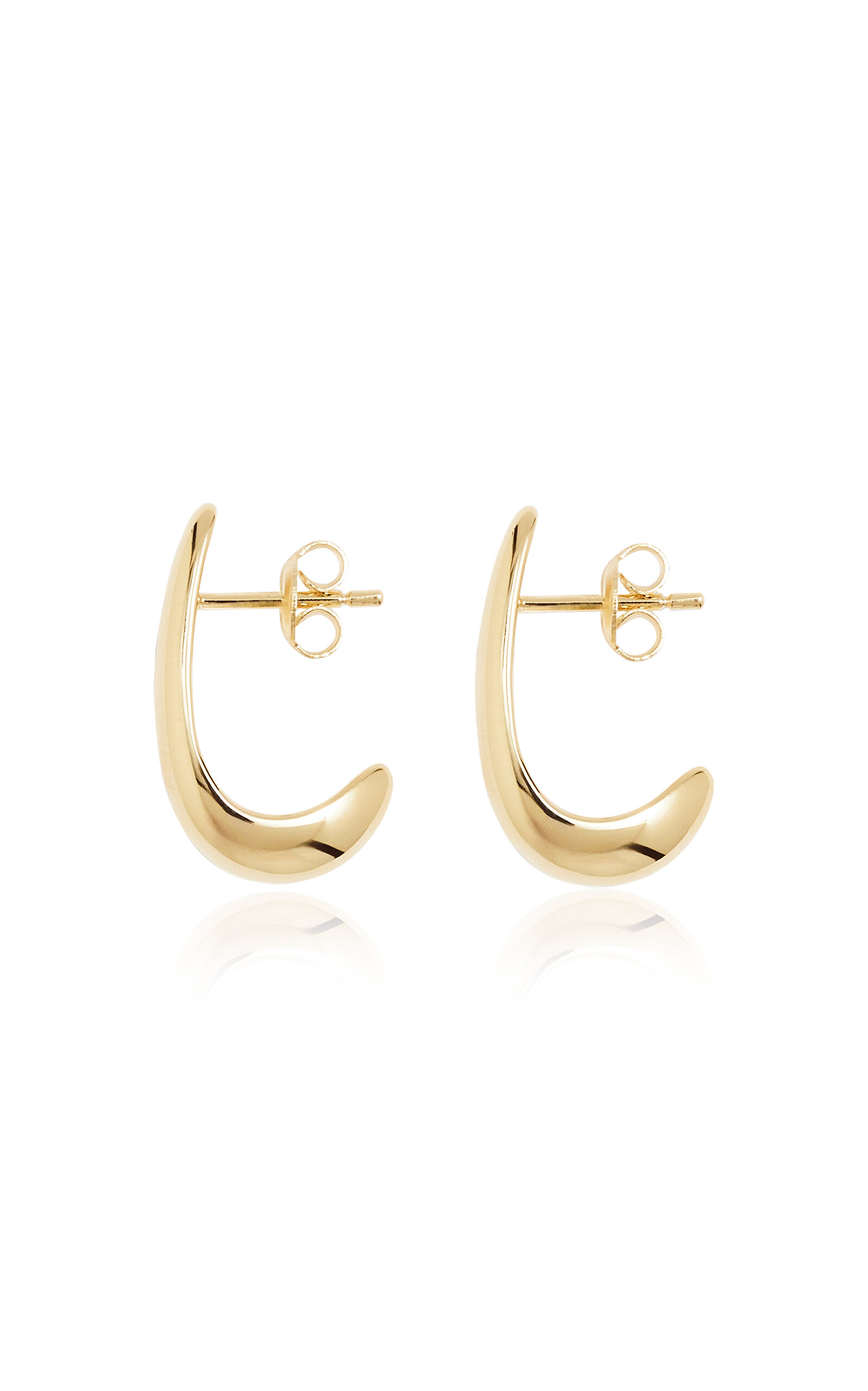 Dualism 18k Gold-Plated Sculptural Earrings