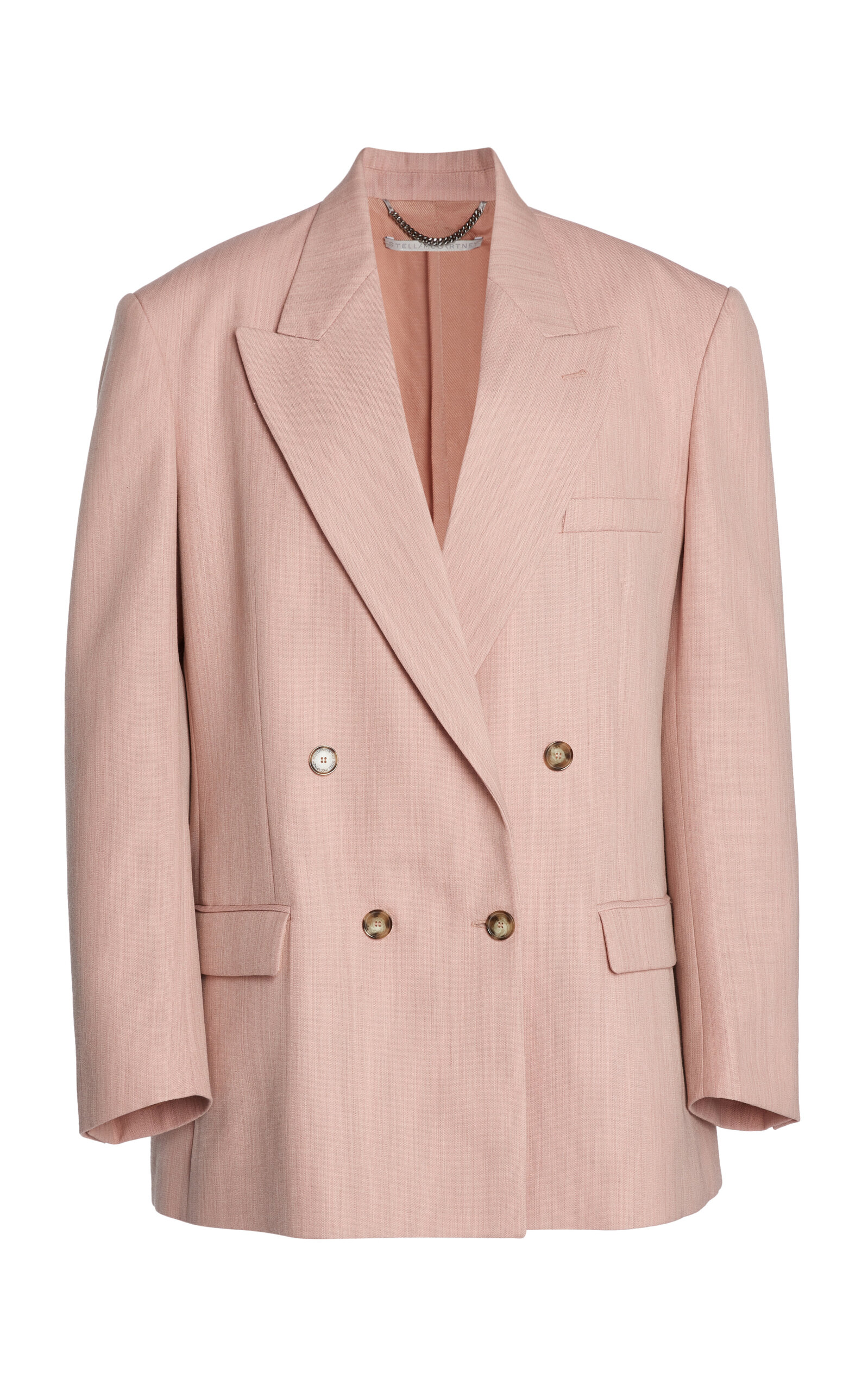Stella Mccartney Oversized Wool Blazer In Light Pink