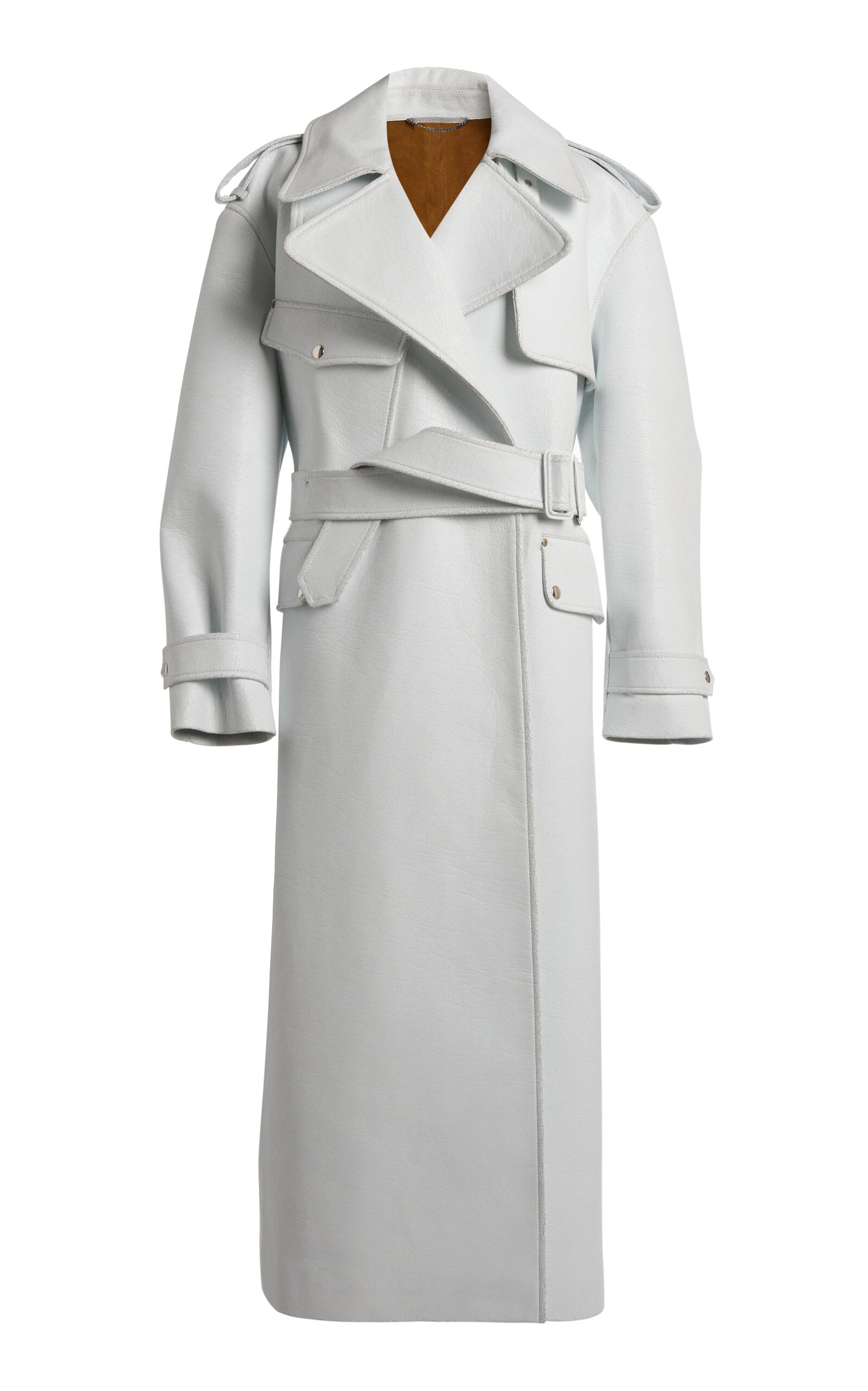 Stella Mccartney Structured Altermat Trench Coat In White