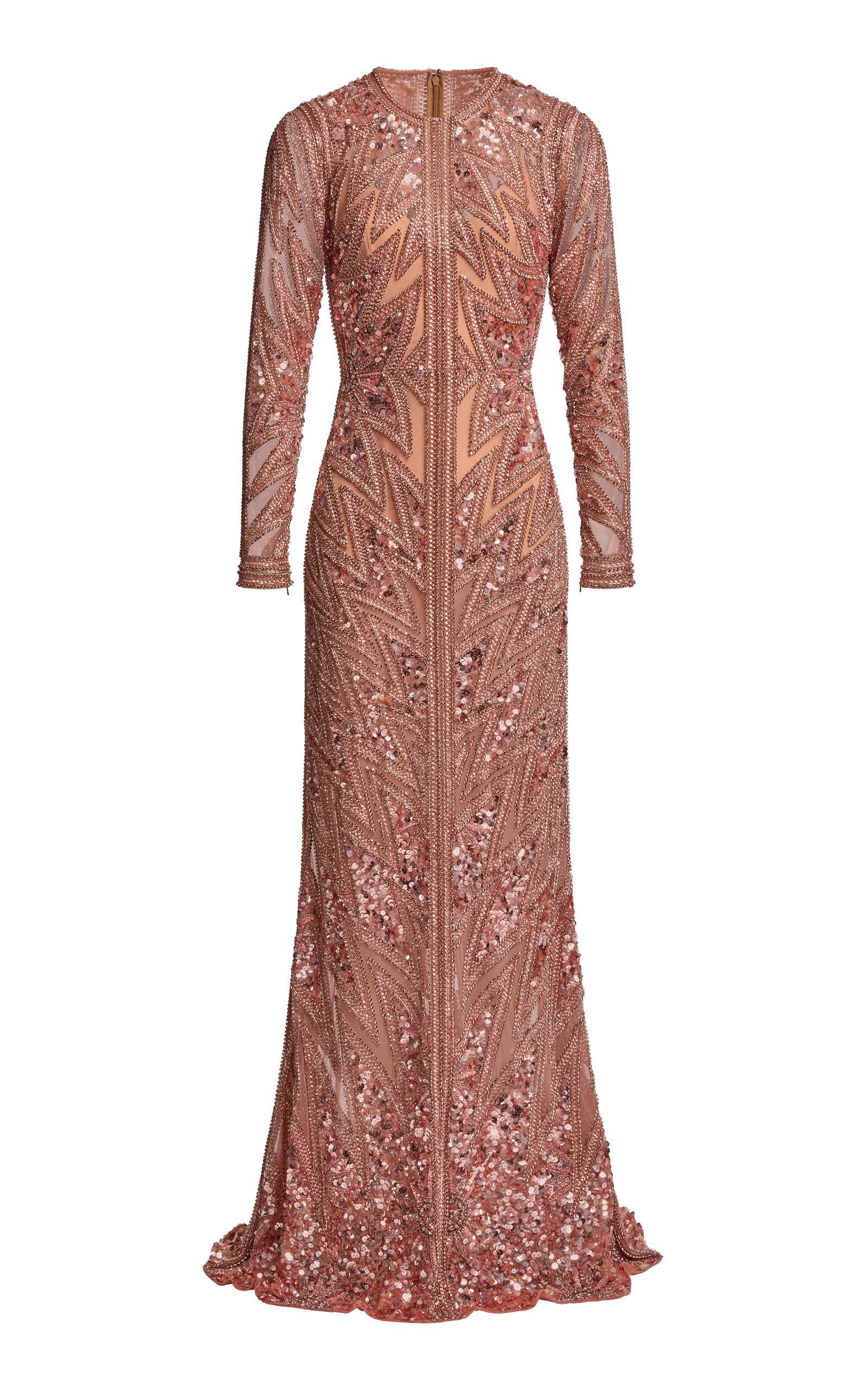 Elie Saab Sequined Drop Waist Maxi Dress In Gold | ModeSens Elie Saab Sequined Drop Waist Maxi Dress In Gold | ModeSens