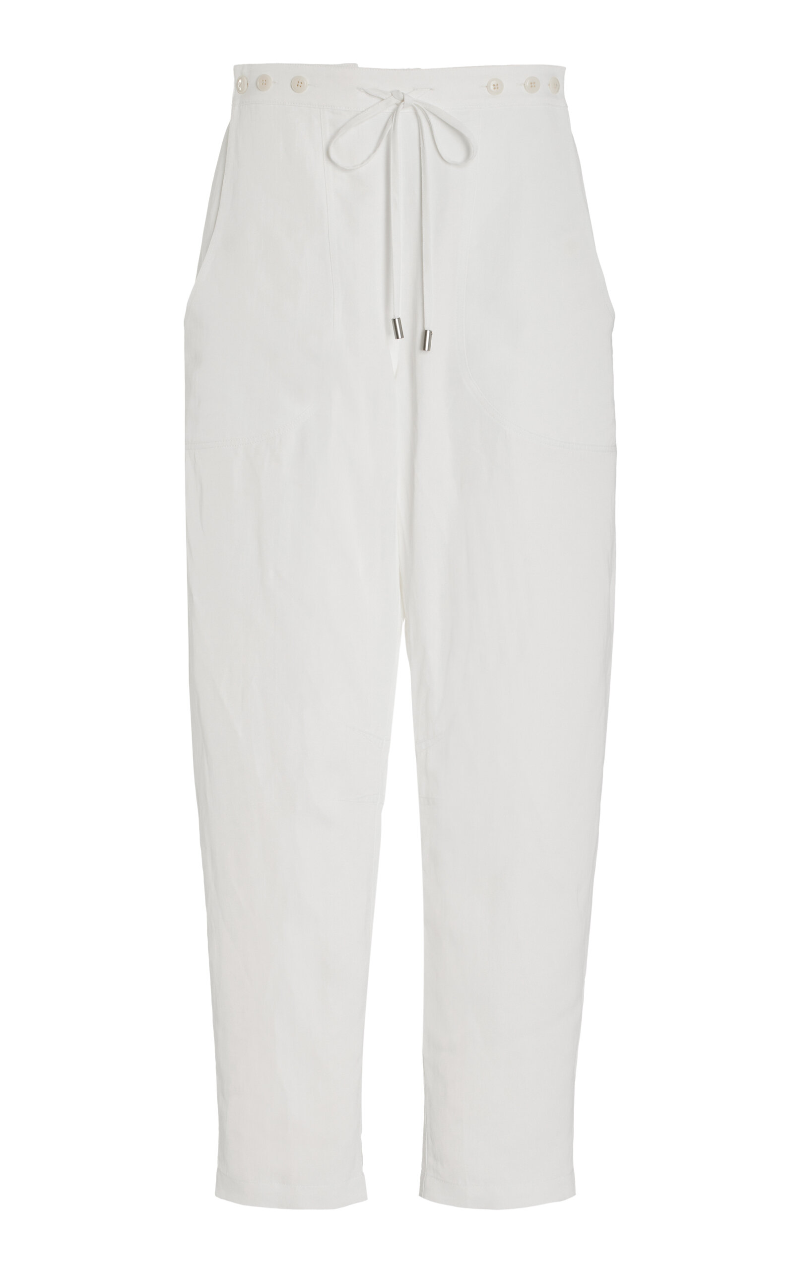 Twp Exclusive Jetties Beach Barrel-leg Pants In White