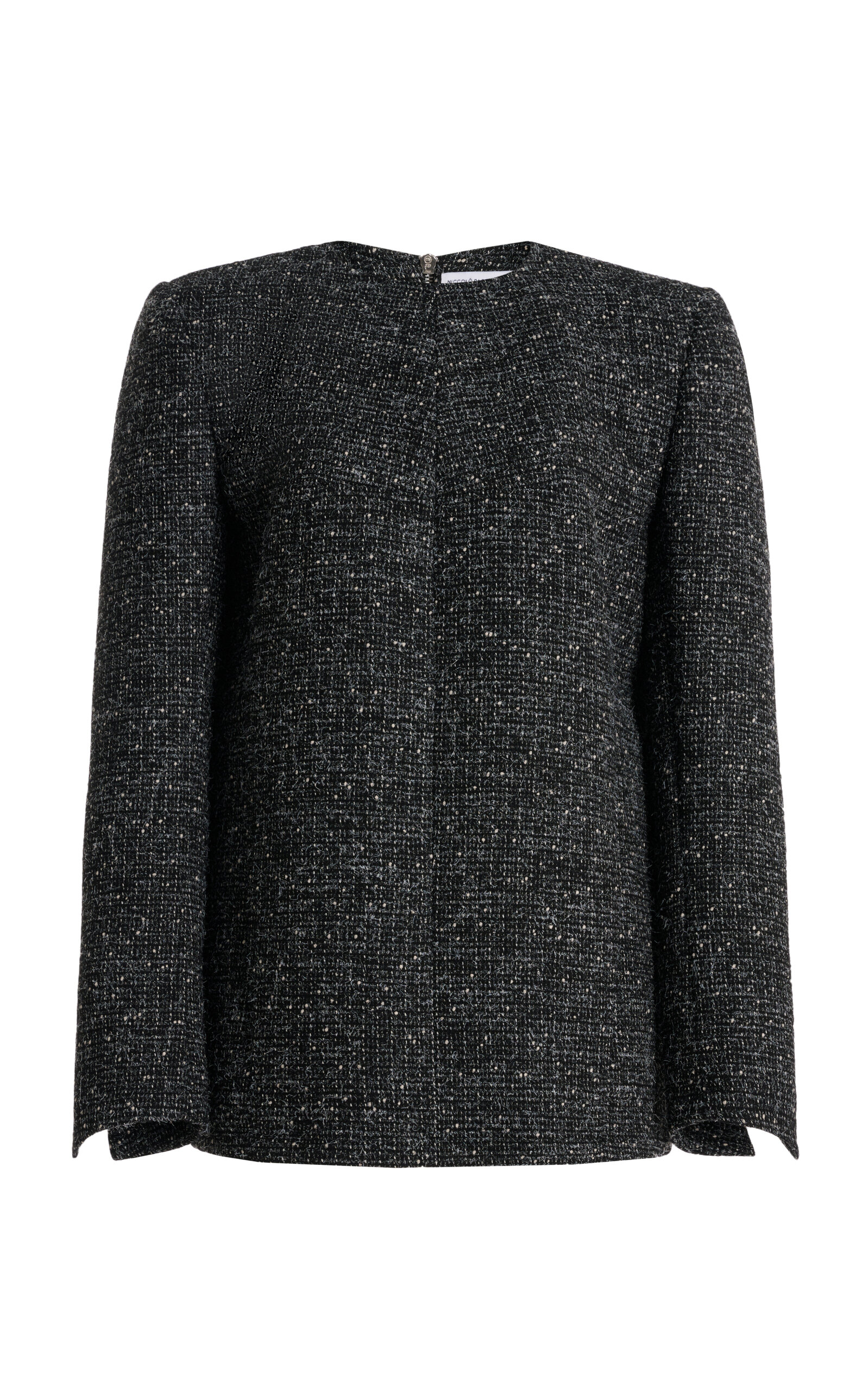 Niccolò Pasqualetti Linea Tailored Tweed Jacket In Black