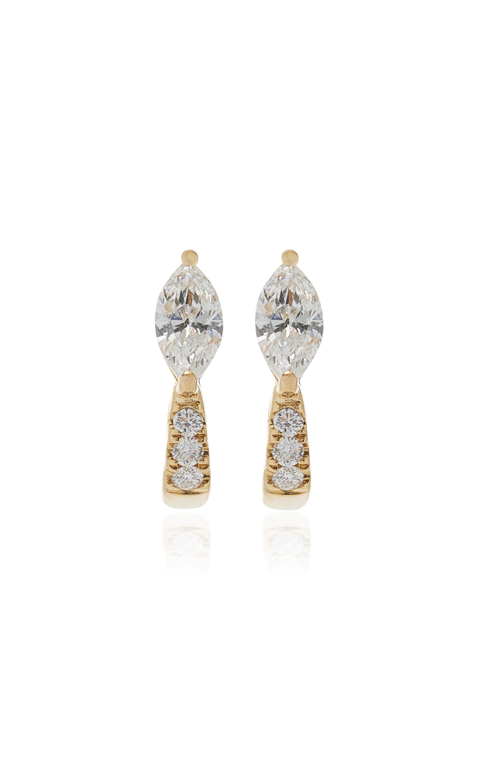 Anita Ko 18k Yellow Gold Diamond Earrings In Yellow