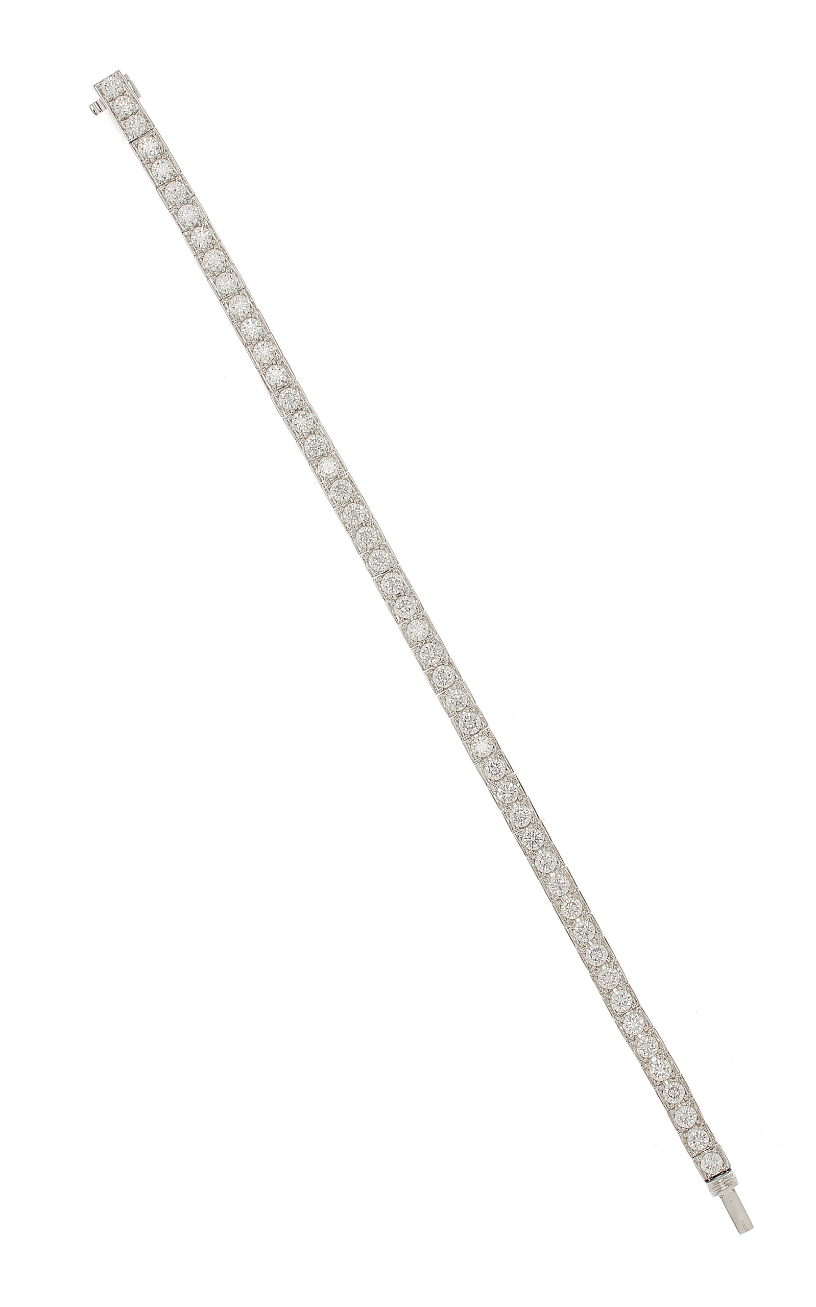18K White Gold Diamond Tennis Bracelet