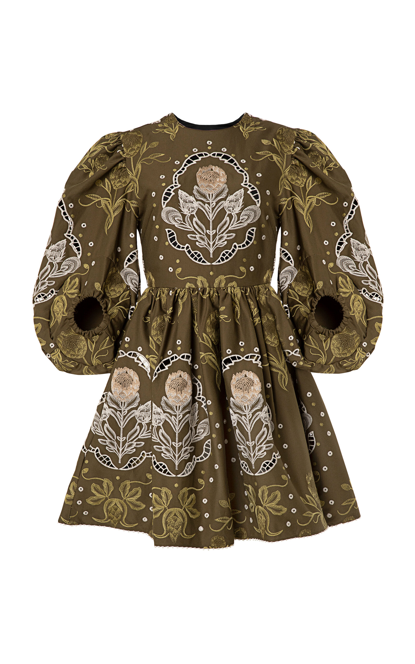 raquel embroidered mini dress Raquel Embroidered Mini Dress in Lobster