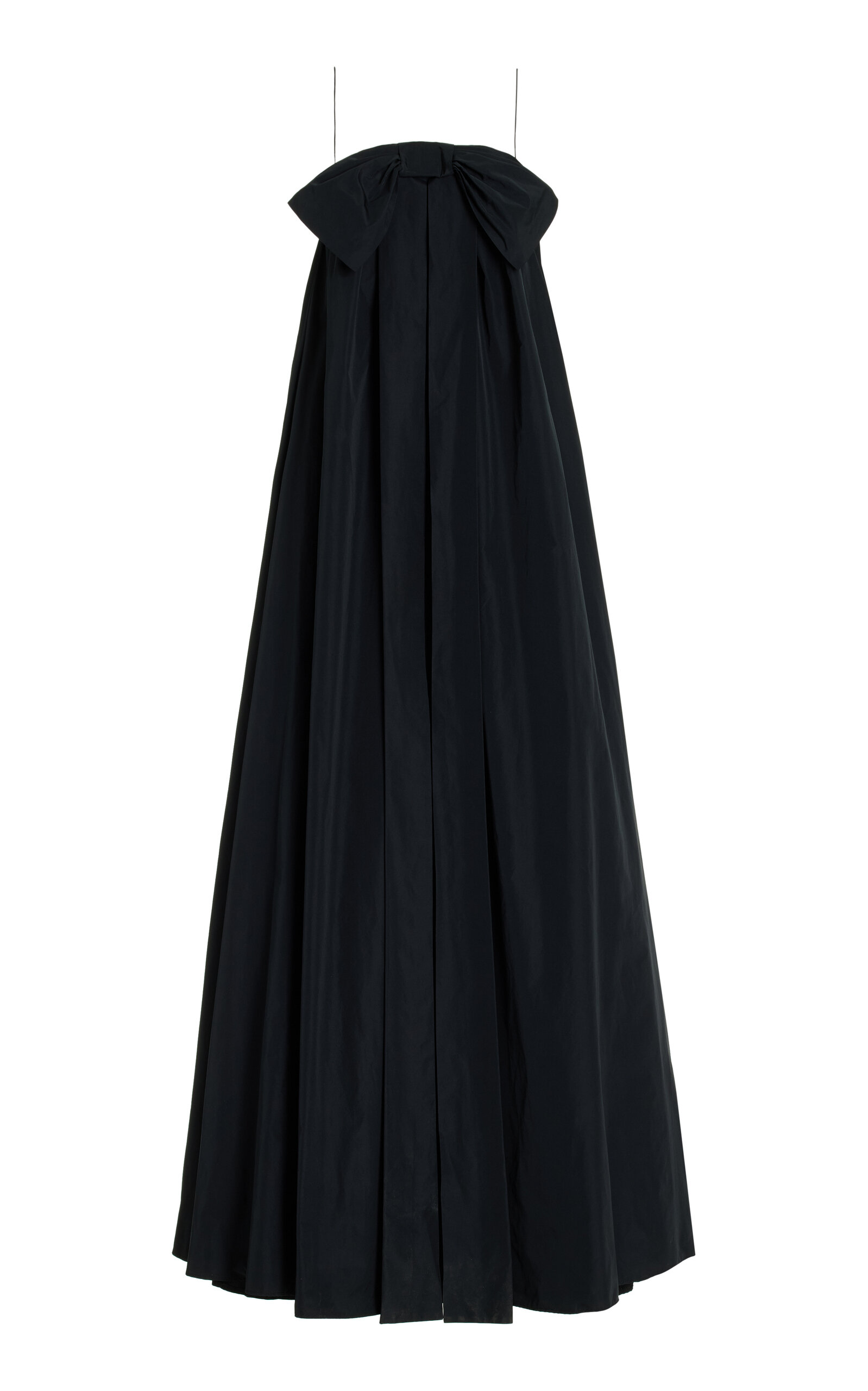 Bernadette Estelle Bow-Detailed Taffeta Maxi Dress - Black