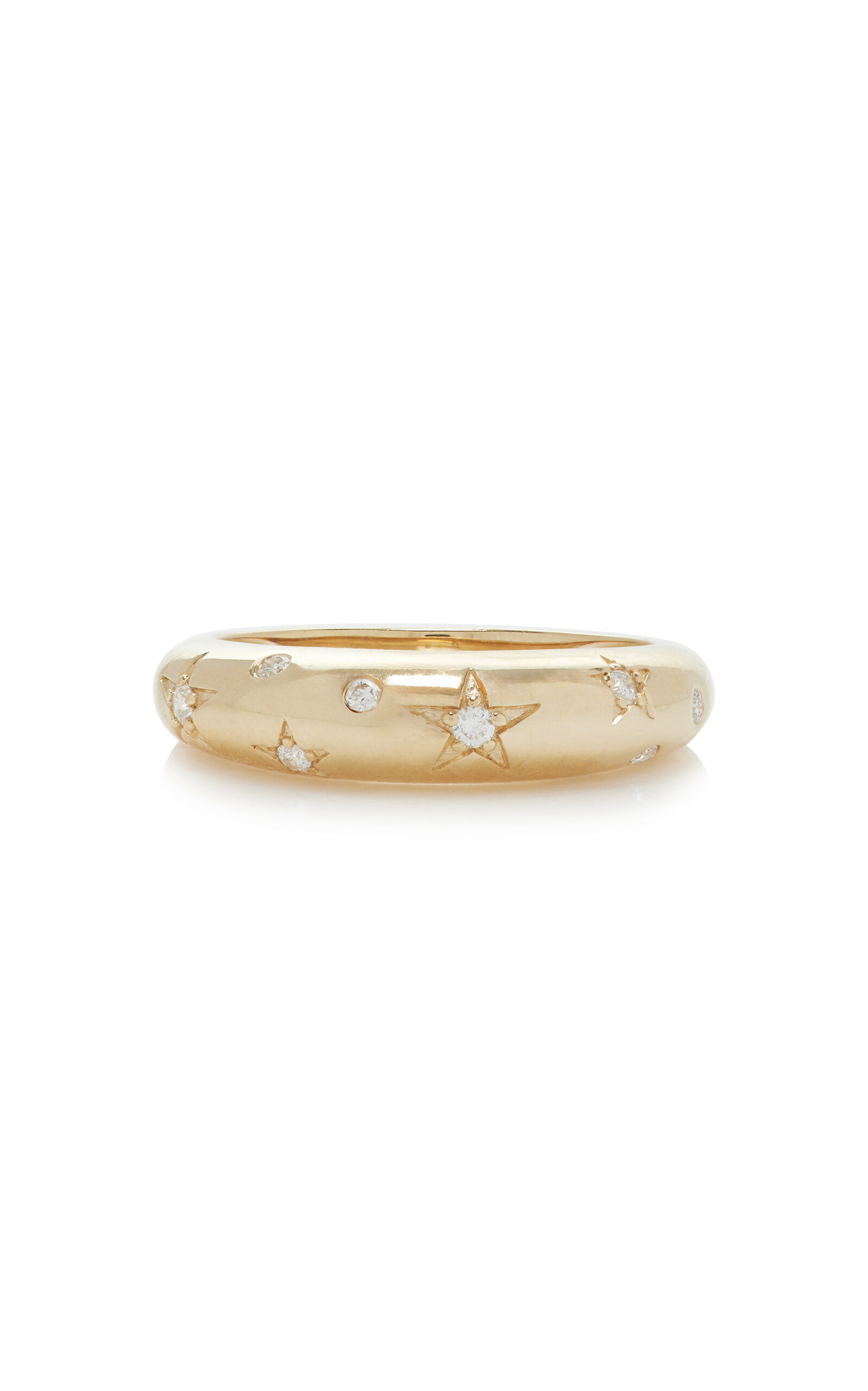 Eden Presley Small Celeste 14k Yellow Gold Diamond Ring