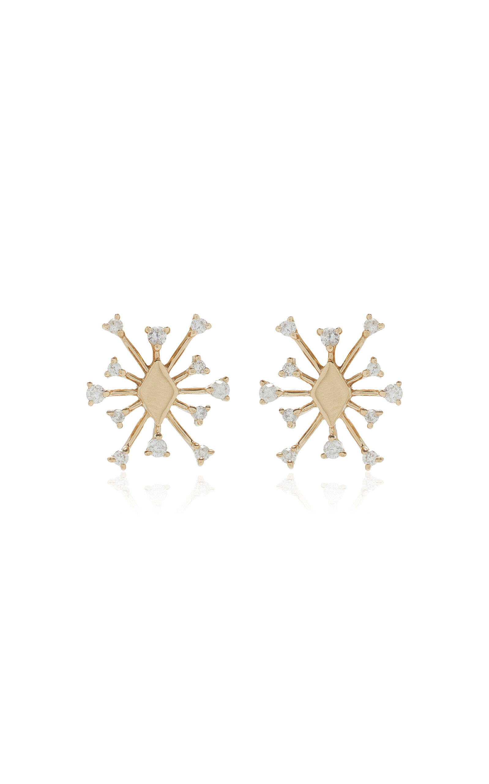 Sparkle Medium 14K Yellow Gold Diamond Earrings