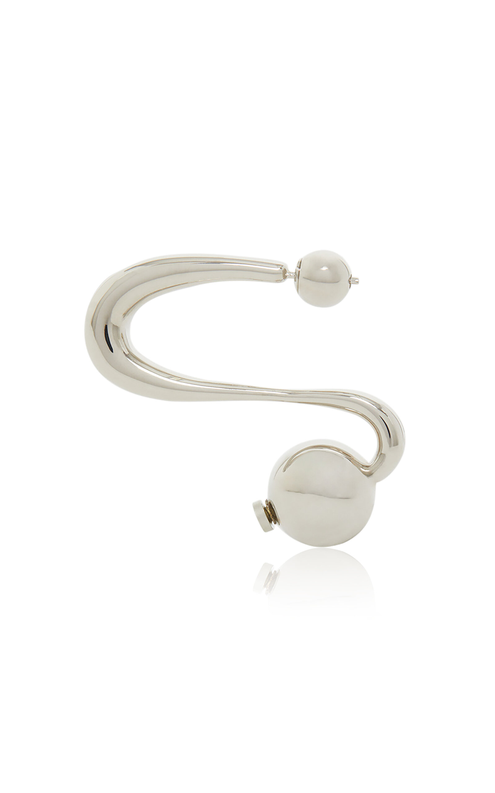 Ghazal Paris Amal Silver-plated Medium Earrings In Metallic
