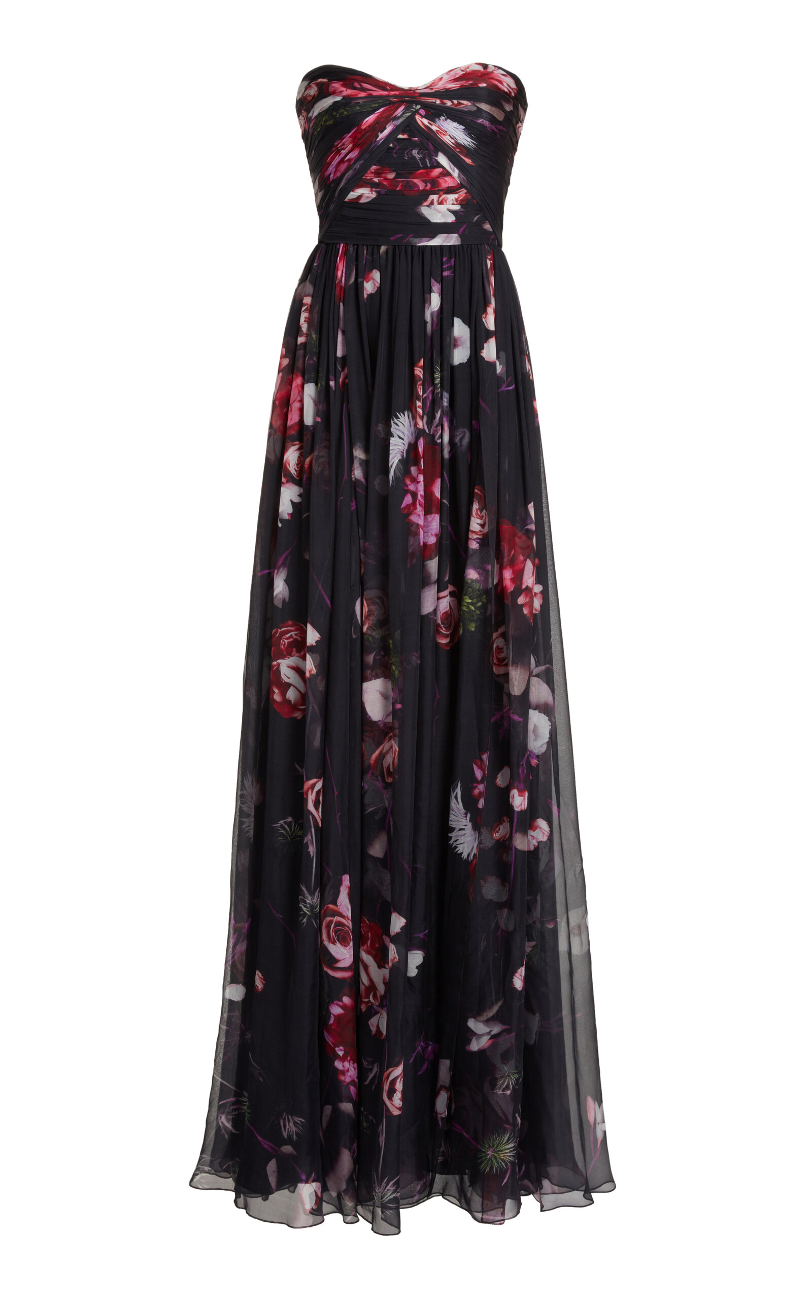 zuhair murad silk maxi dress dupe $3140 Zuhair Murad Draped Satin Asymmetric Halter Gown size 36/us 4