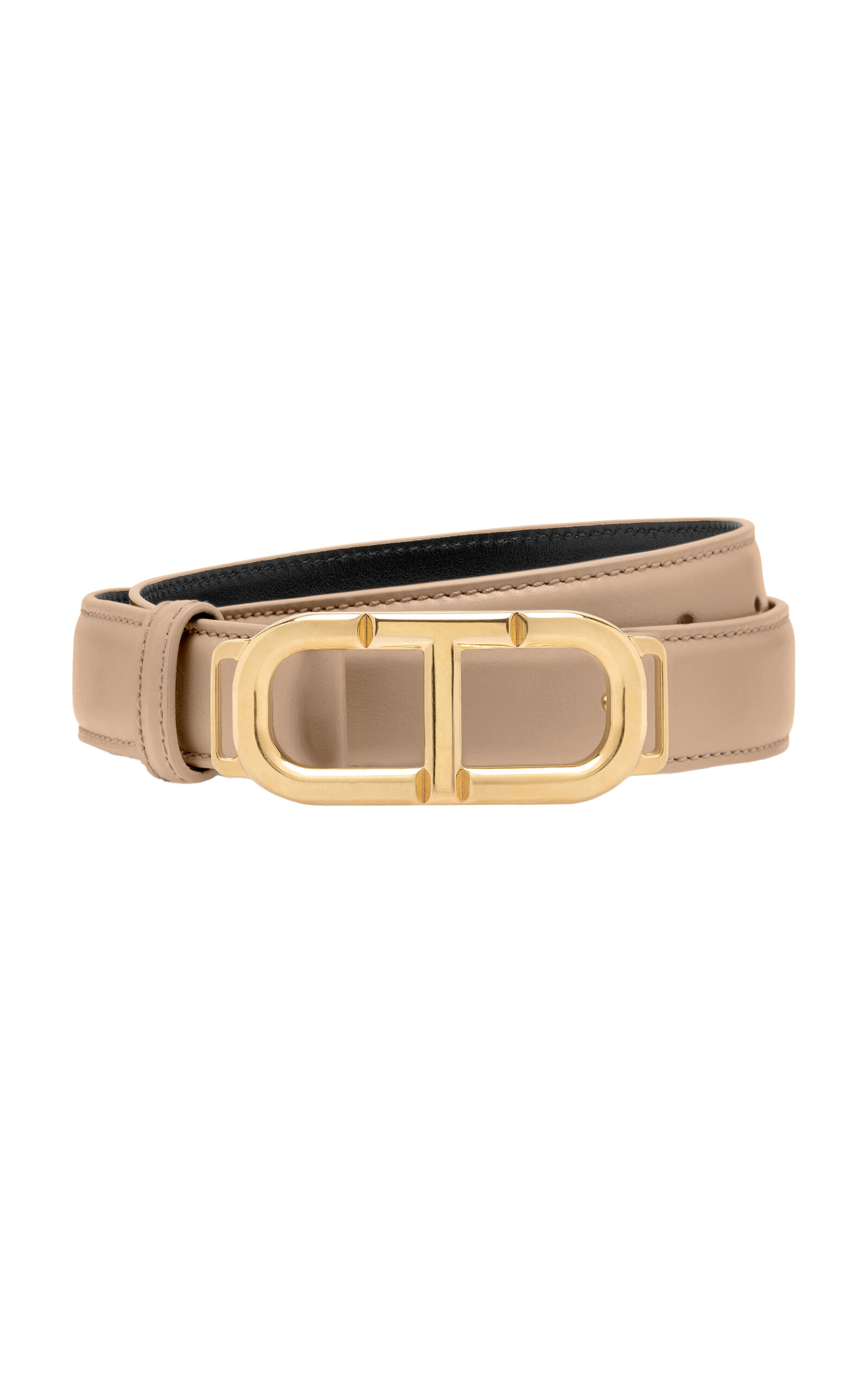 Tom Ford Whitney Box Palmellato Leather Belt In Neutral
