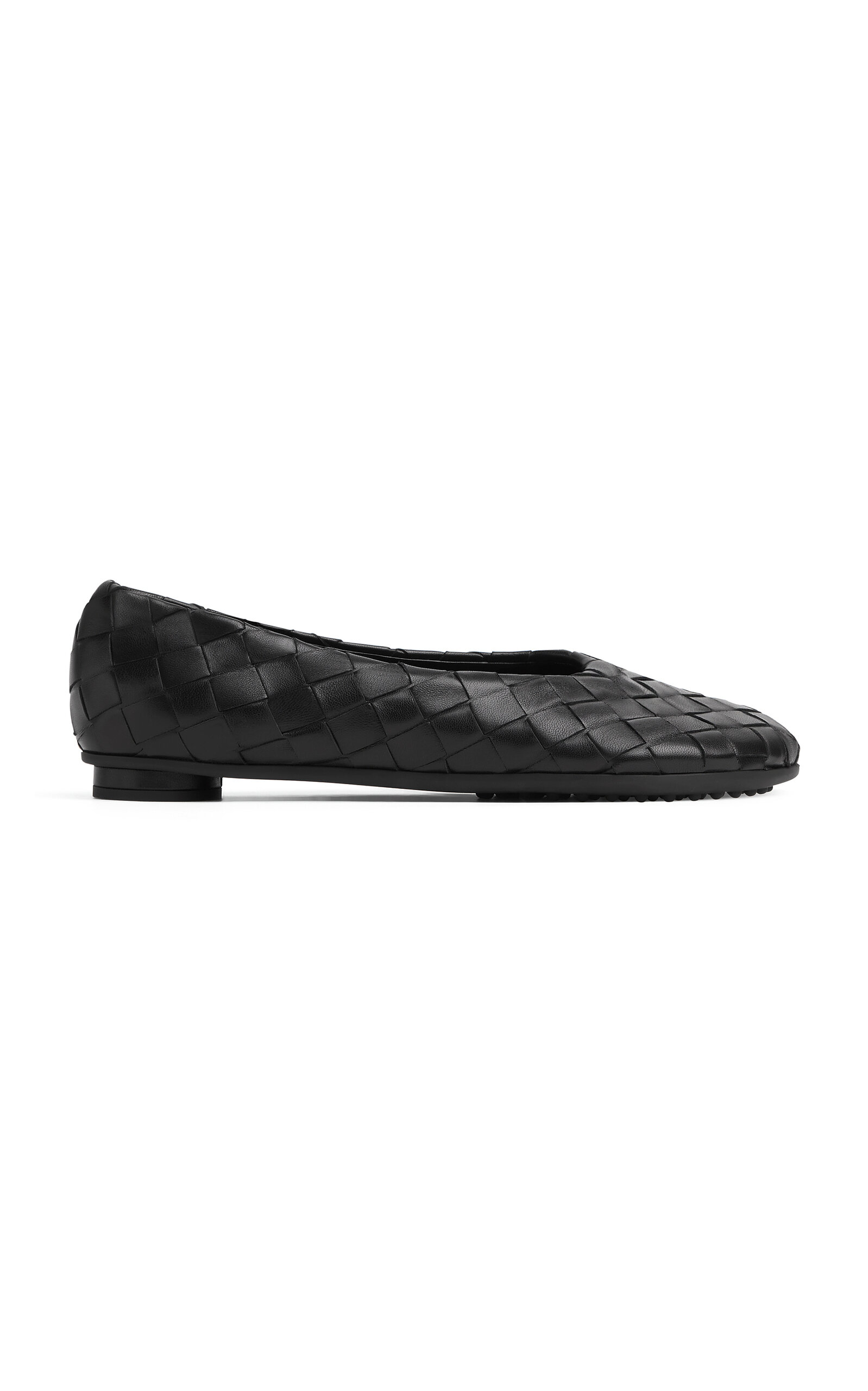 Bottega Veneta Atomic Intrecciato Leather Ballet Flats
