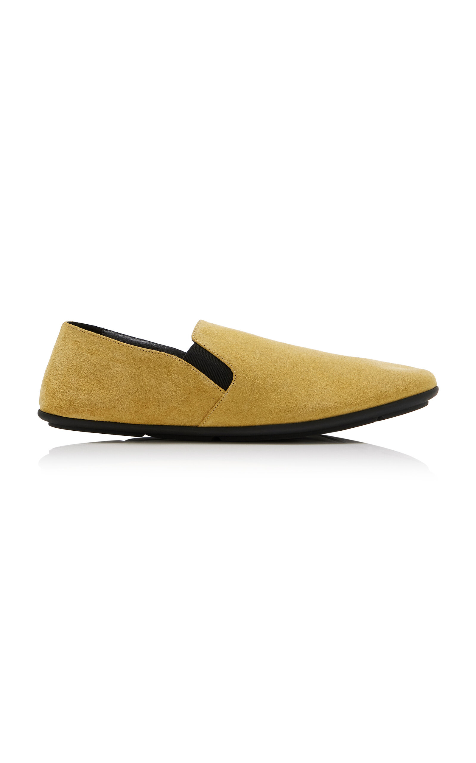 The Row Vincit Suede Flats - Tan