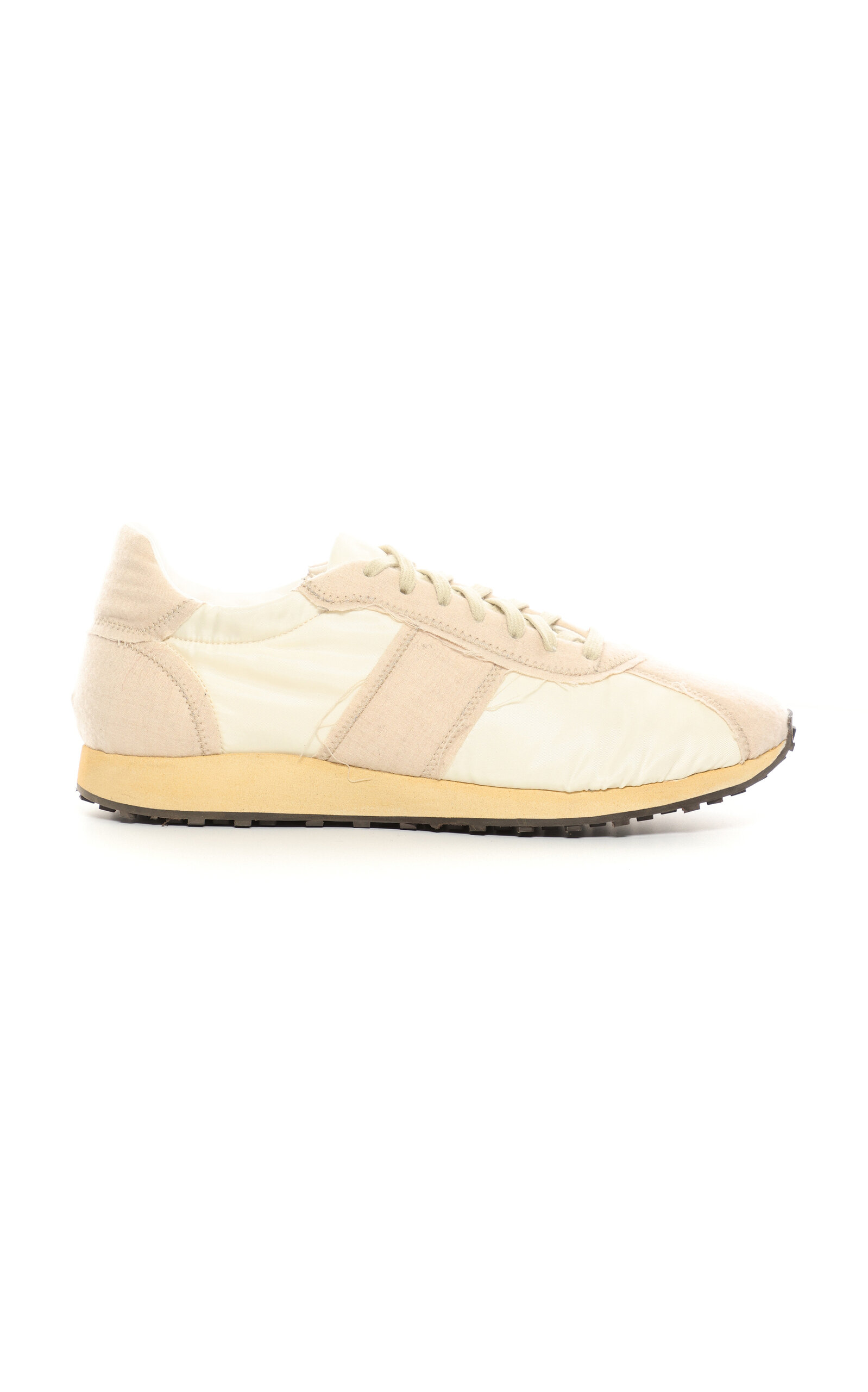 The Row Mica Wool Blend Low Top Sneakers In Neutral