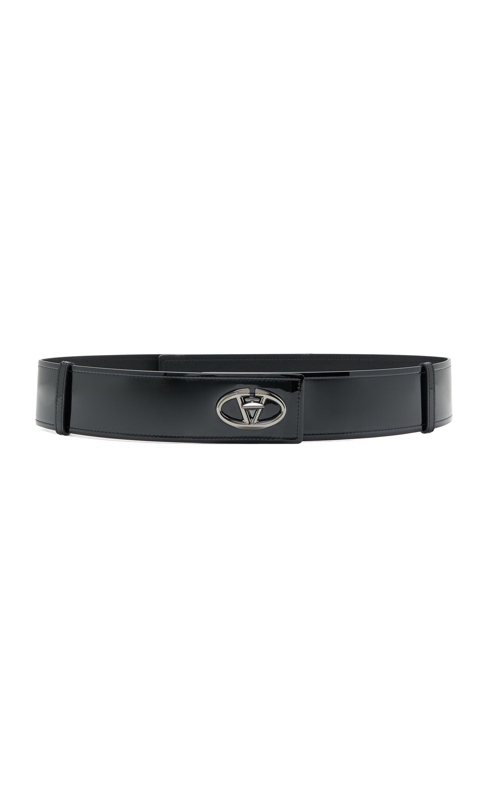 Valentino Garavani The Bold Edition Leather Belt - Black - 80 cm - Women's Accessories
