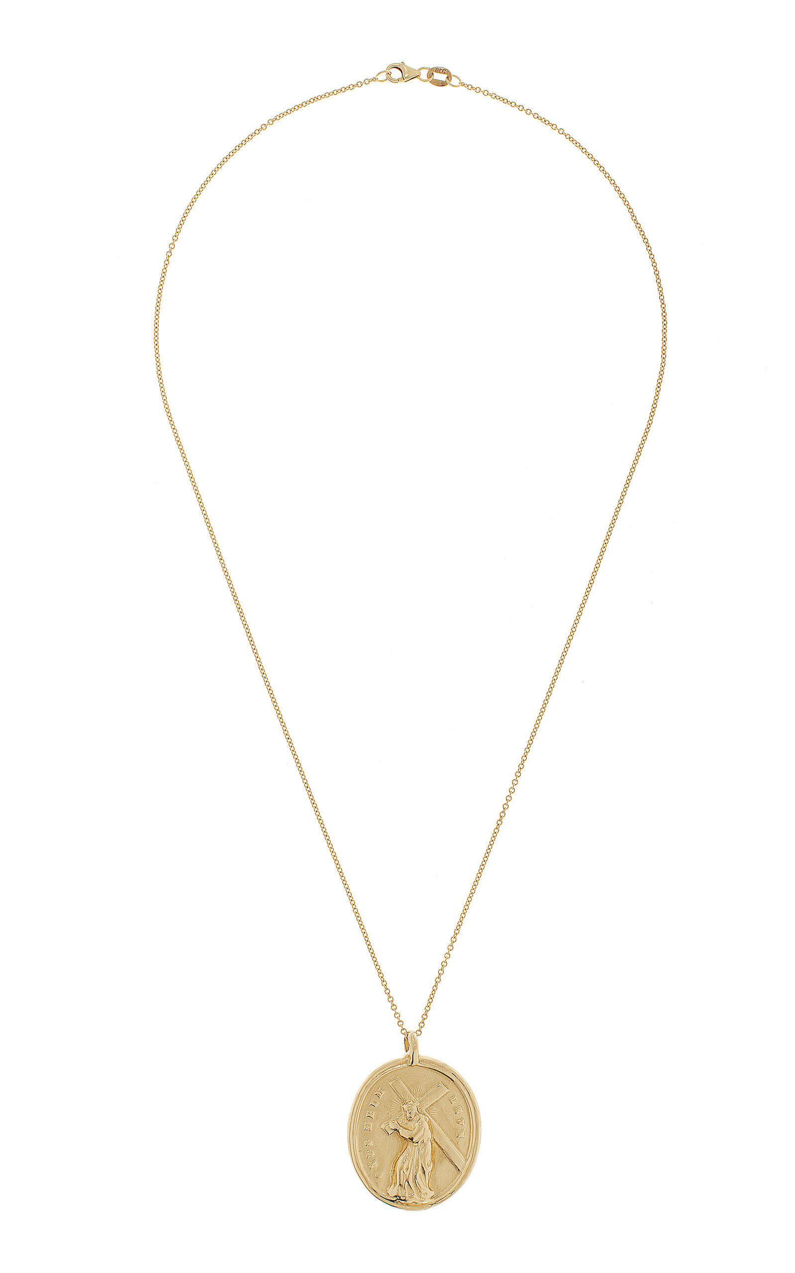 Sacred Hearts 14K Gold Diamond Necklace