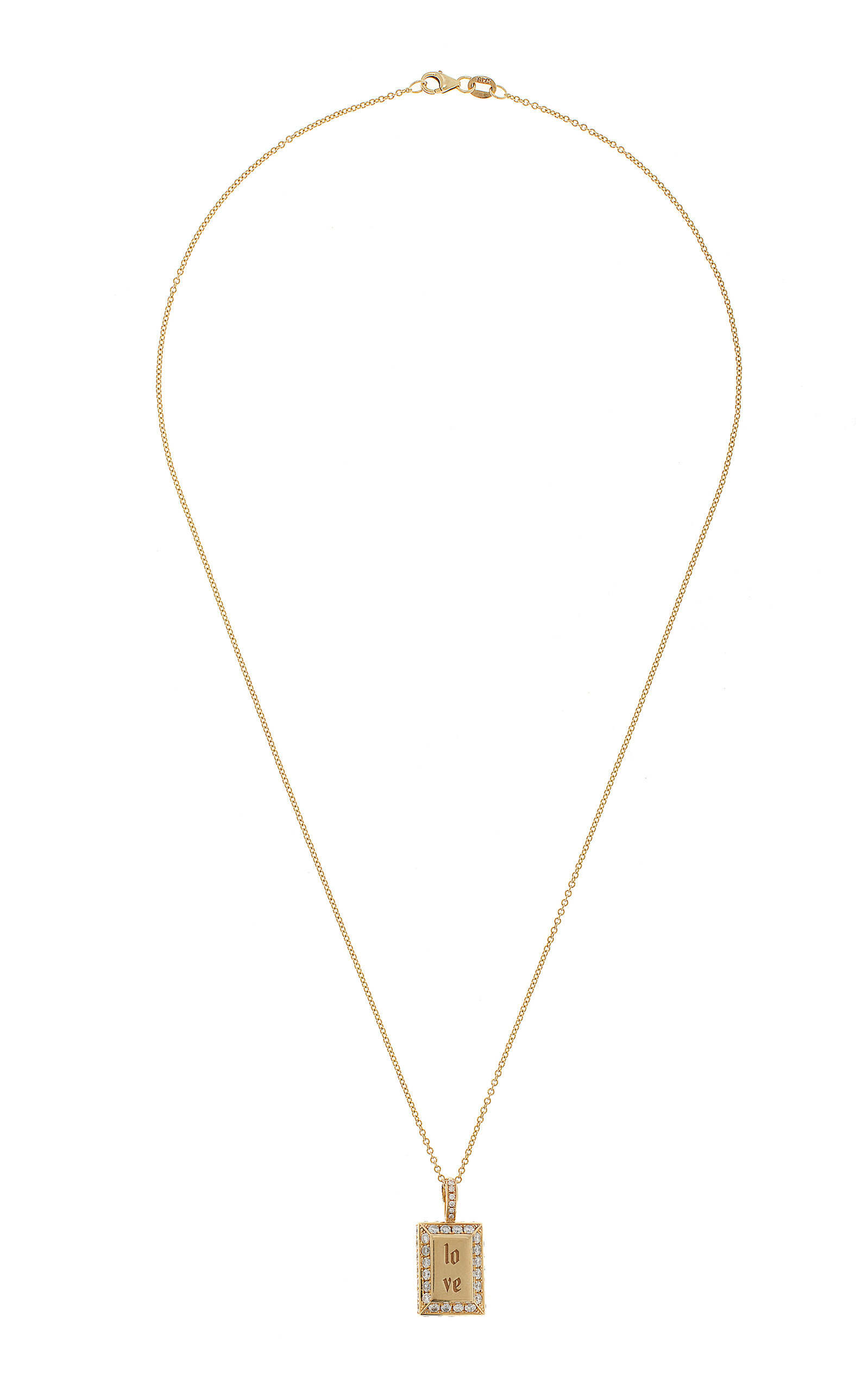 Shop Dru Love Nugget 14k Gold Diamond Necklace