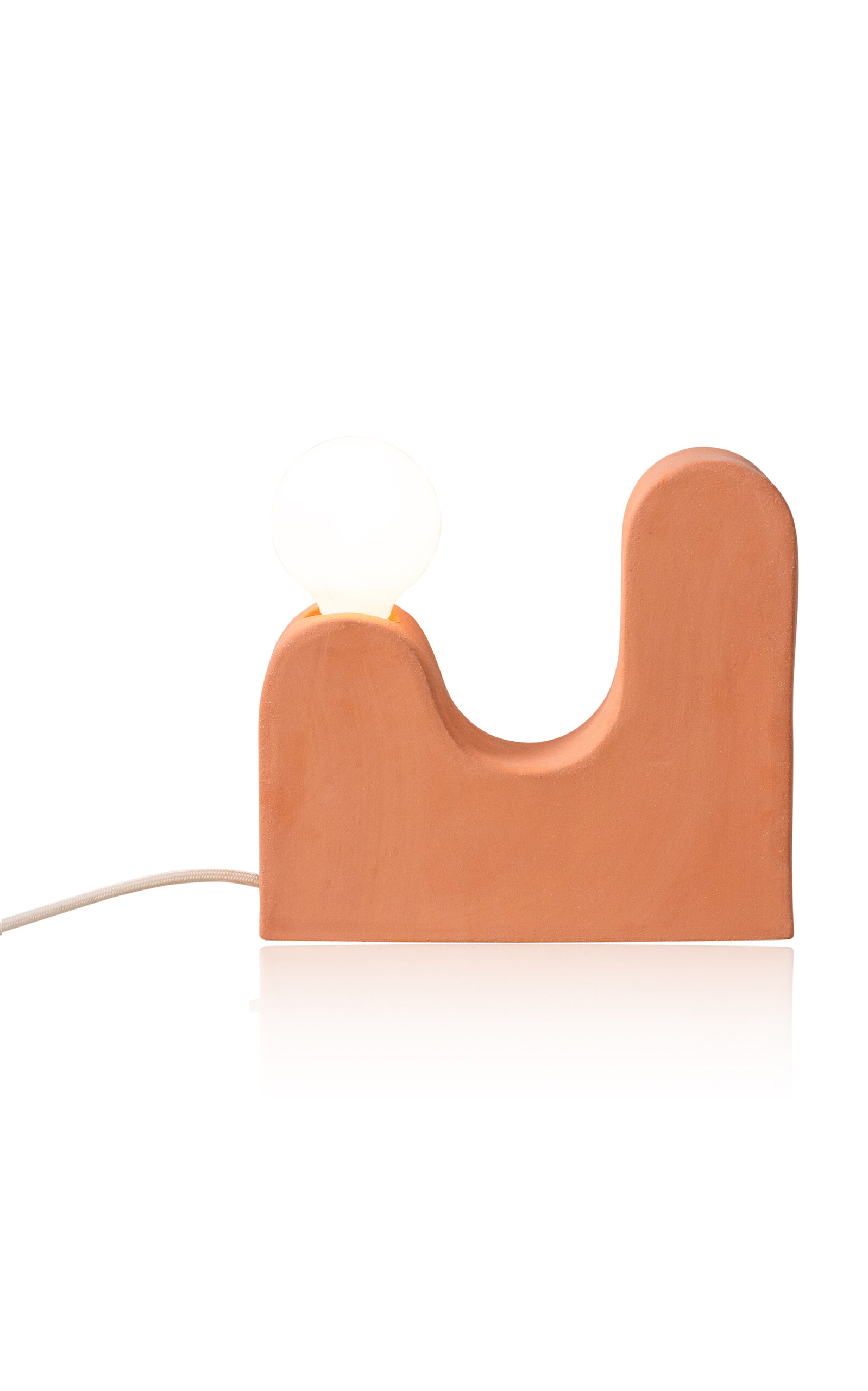 Sin Little Hills Ceramic Table Lamp In Orange