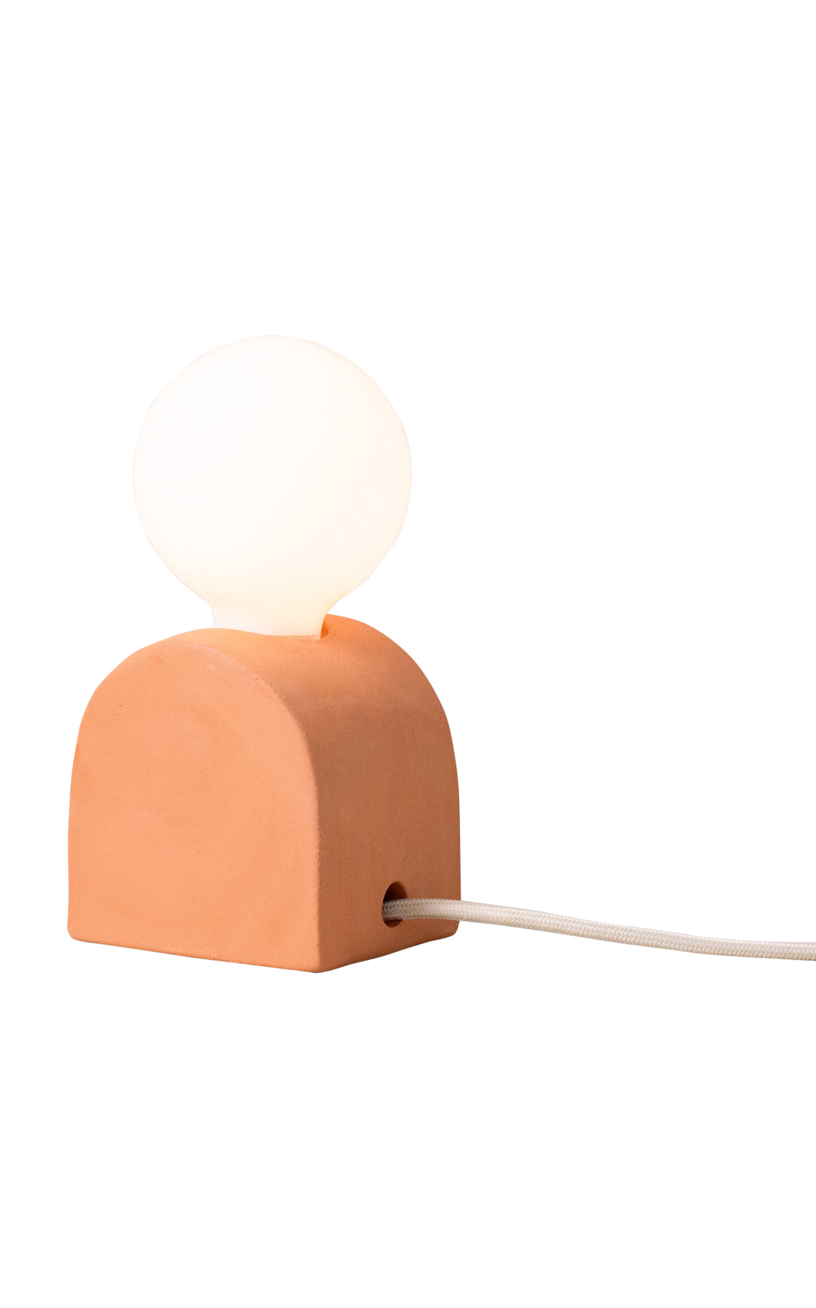 Sin Mima Ceramic Table Lamp In Orange