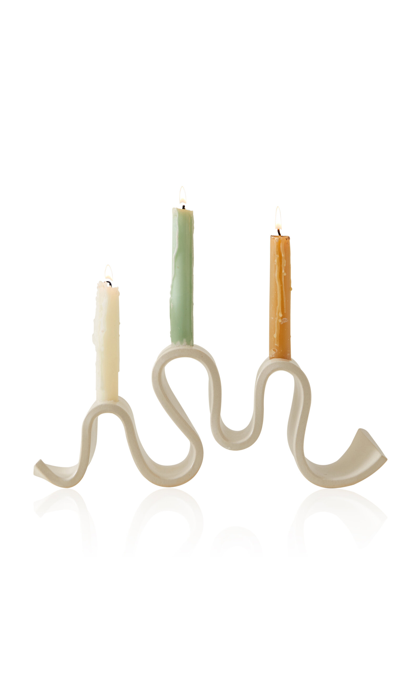 Sin Wyat Candelabra In Off-white