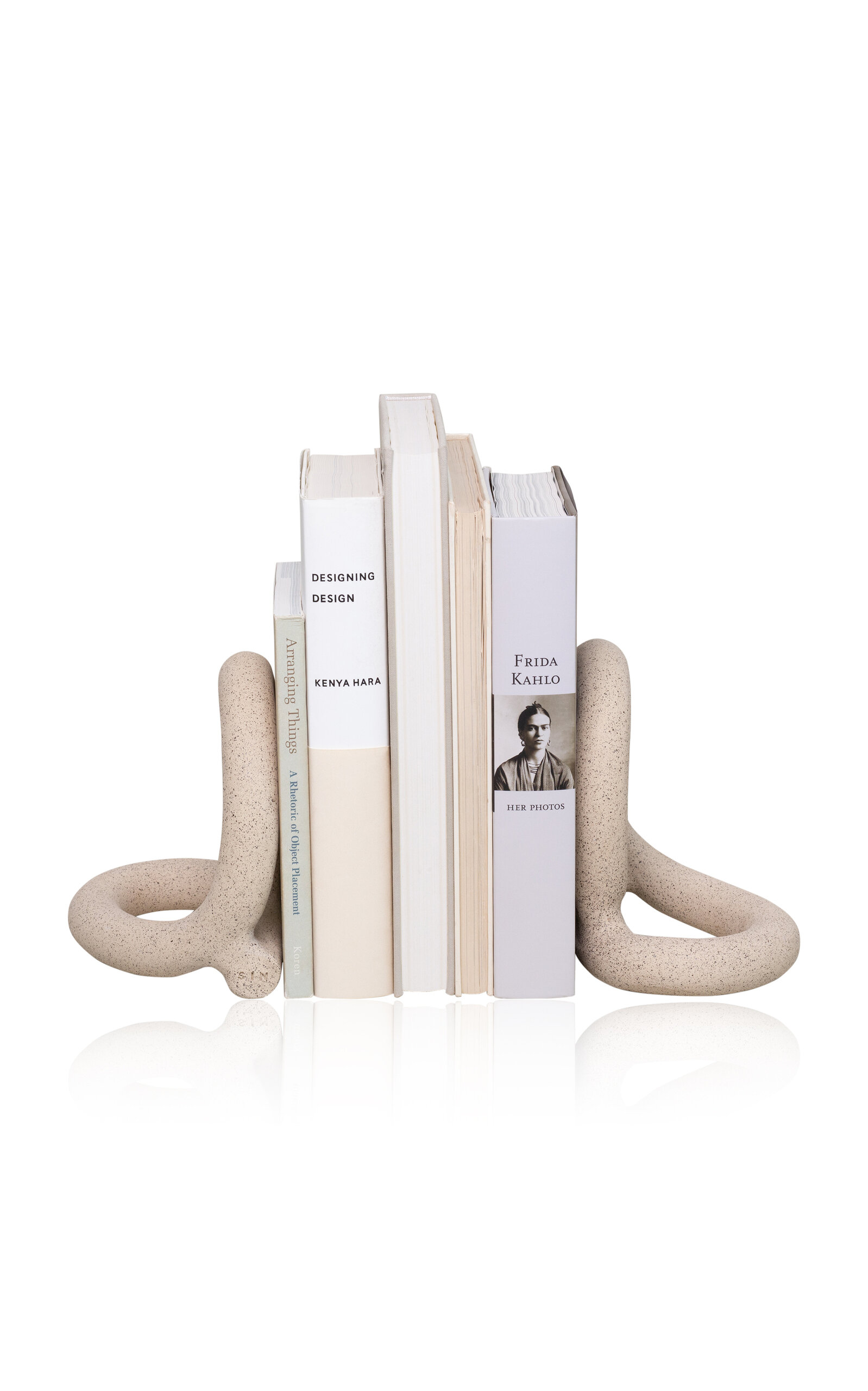 Sin Bacchus Ceramic Bookends In Neutral