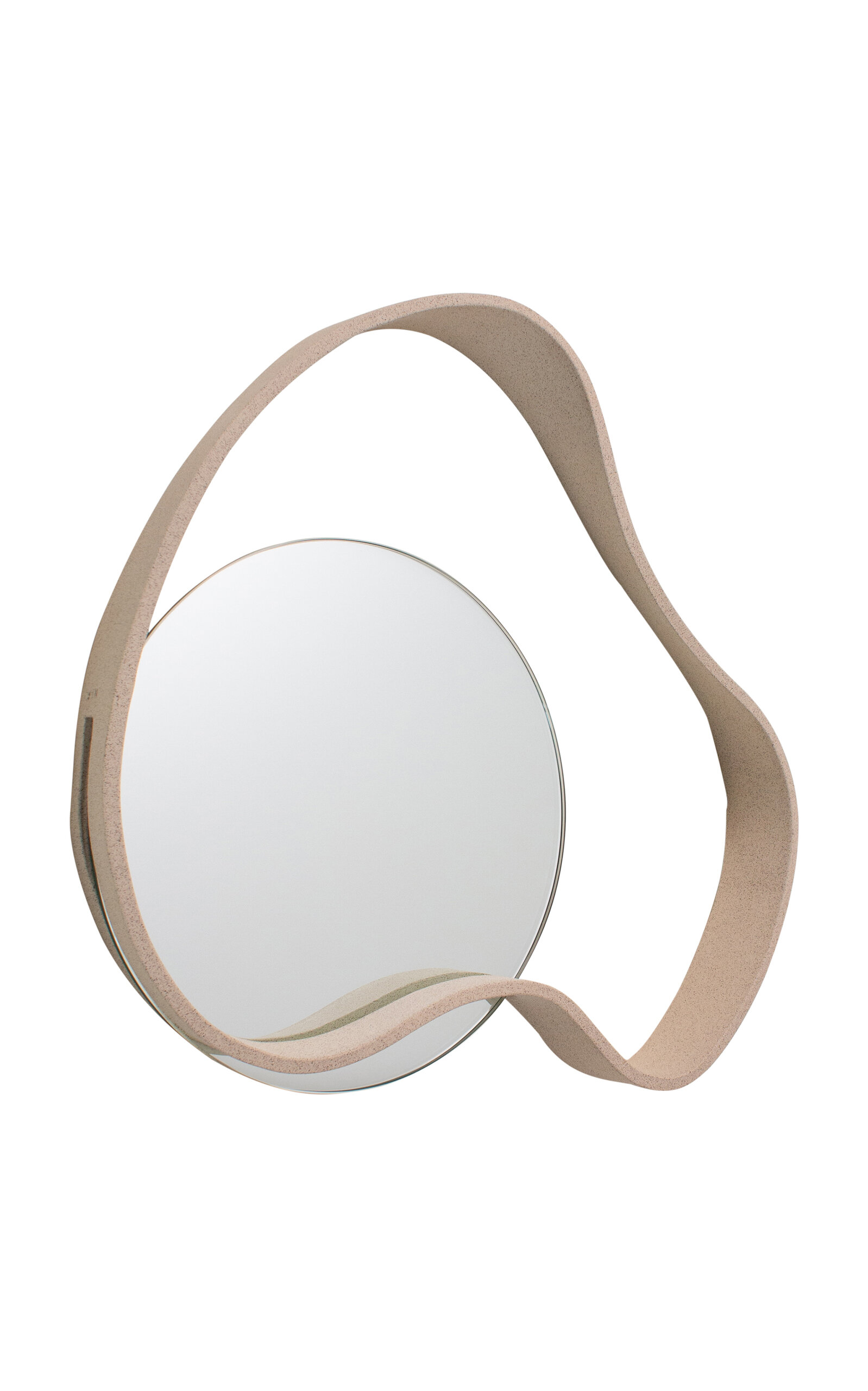 Sin Mar Ceramic Wall Mirror In Neutral