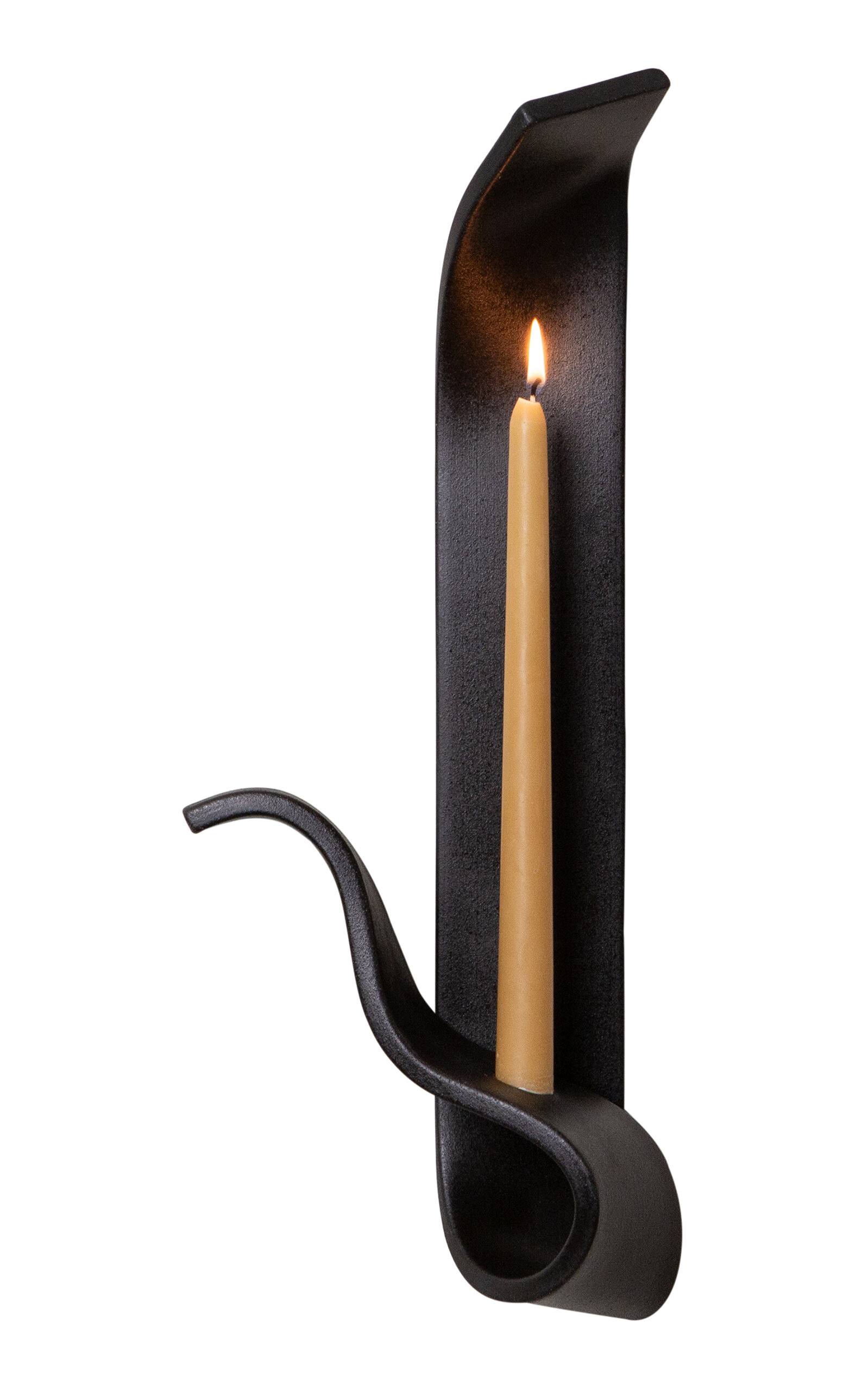 Sin Moonara Ceramic Candle Sconce In Black