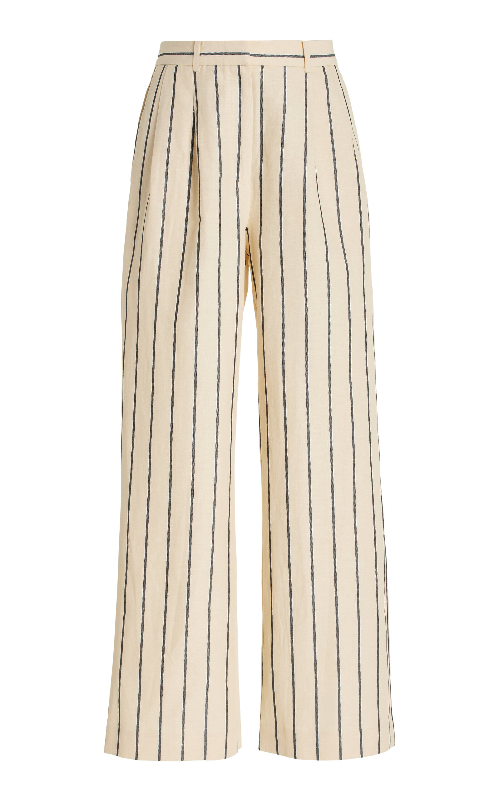 Jones Striped Cotton-Blend Wide-Leg Pants