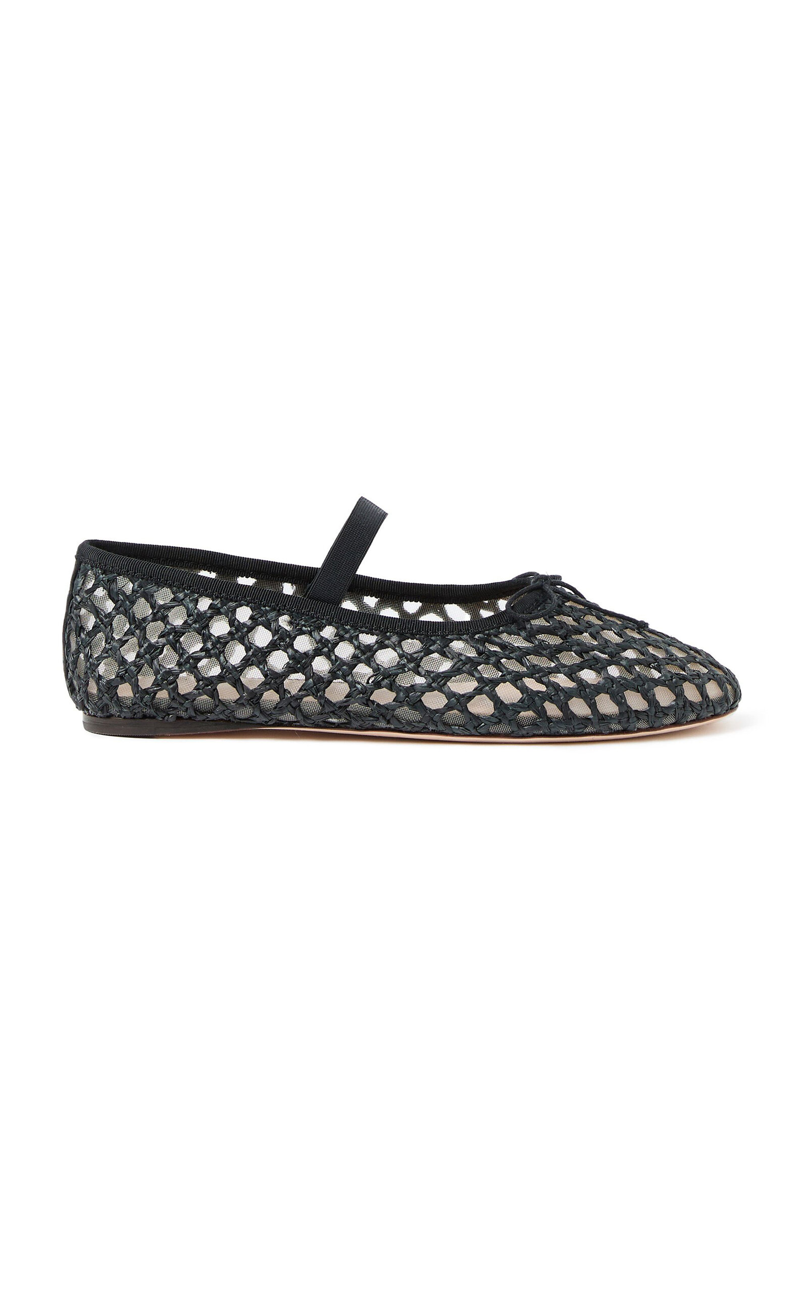 Leonie Raffia Ballet Flats