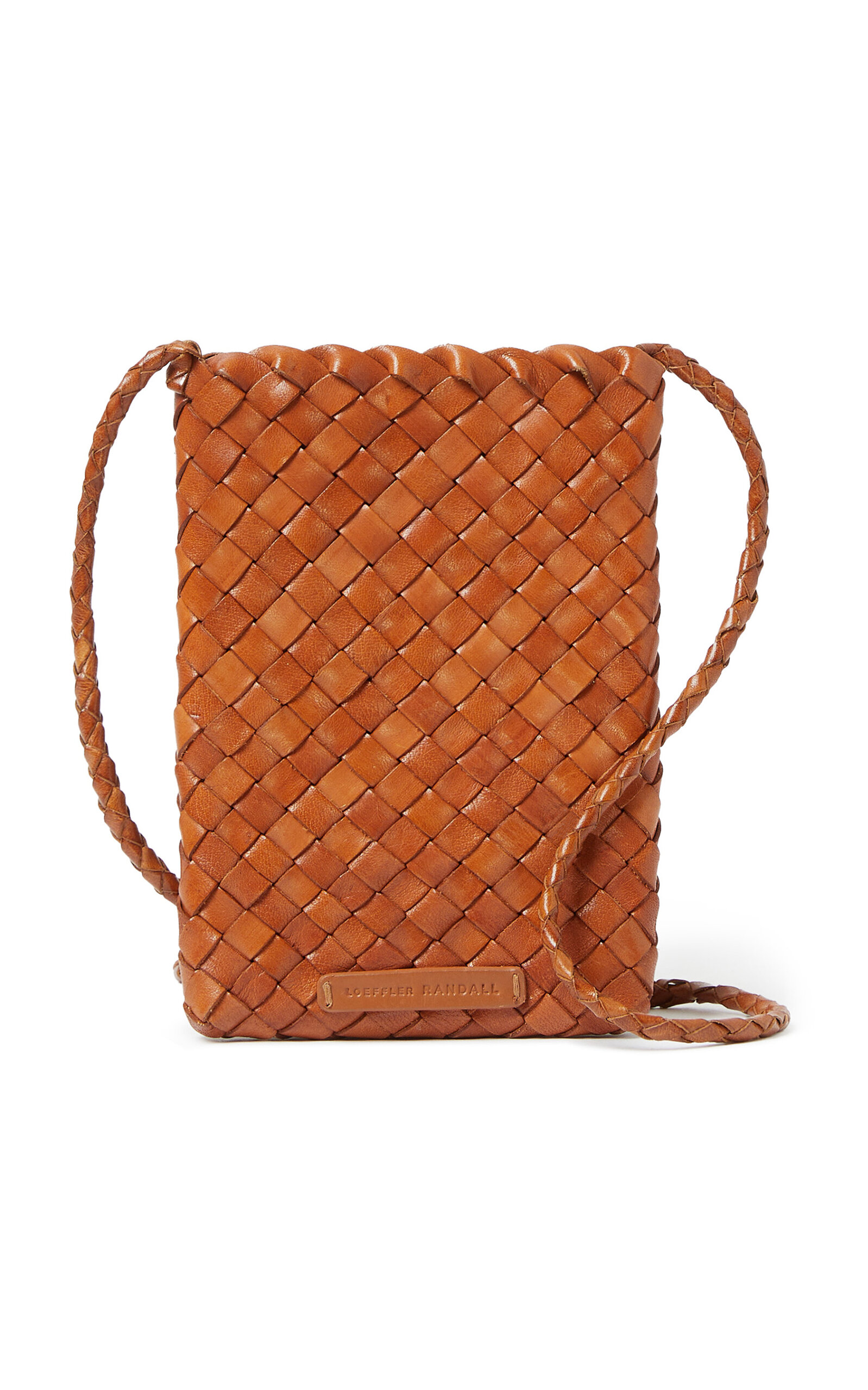 Grace Mini Woven Leather Crossbody Bag