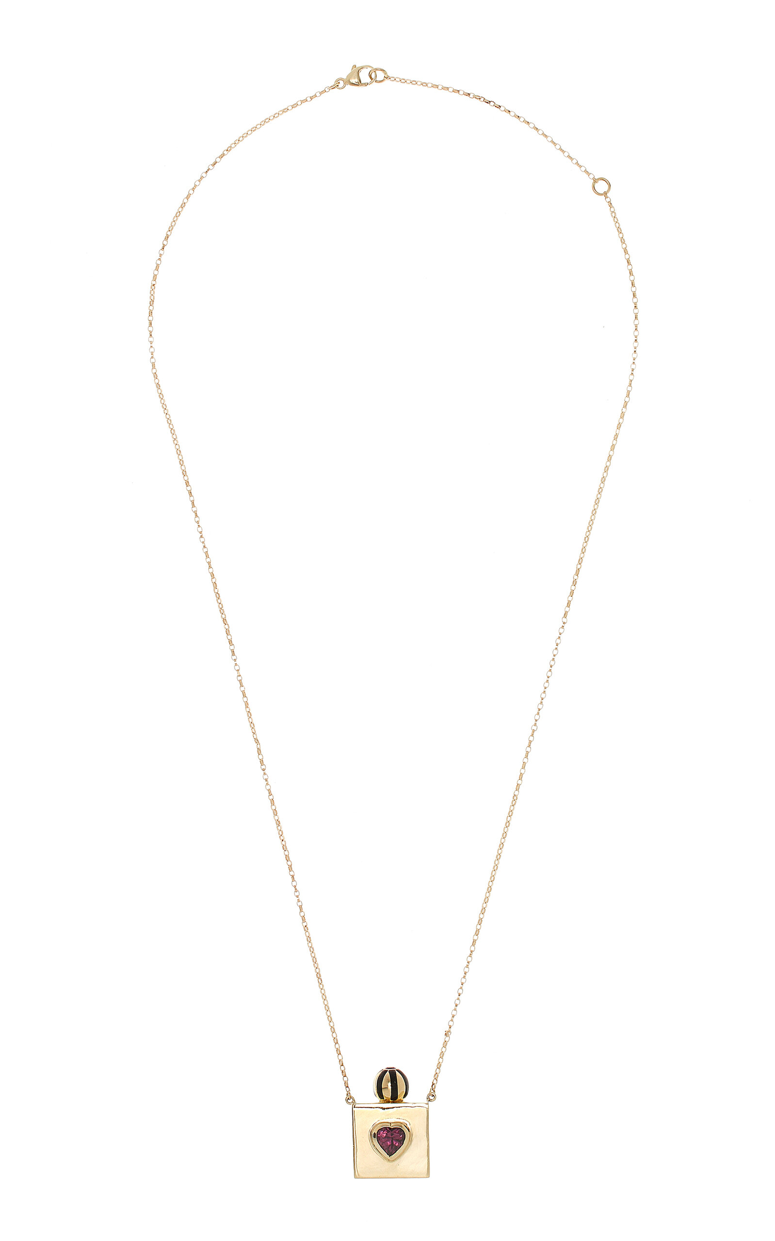 Shop Rachel Quinn 14k Yellow Gold Large Enamel Necklace