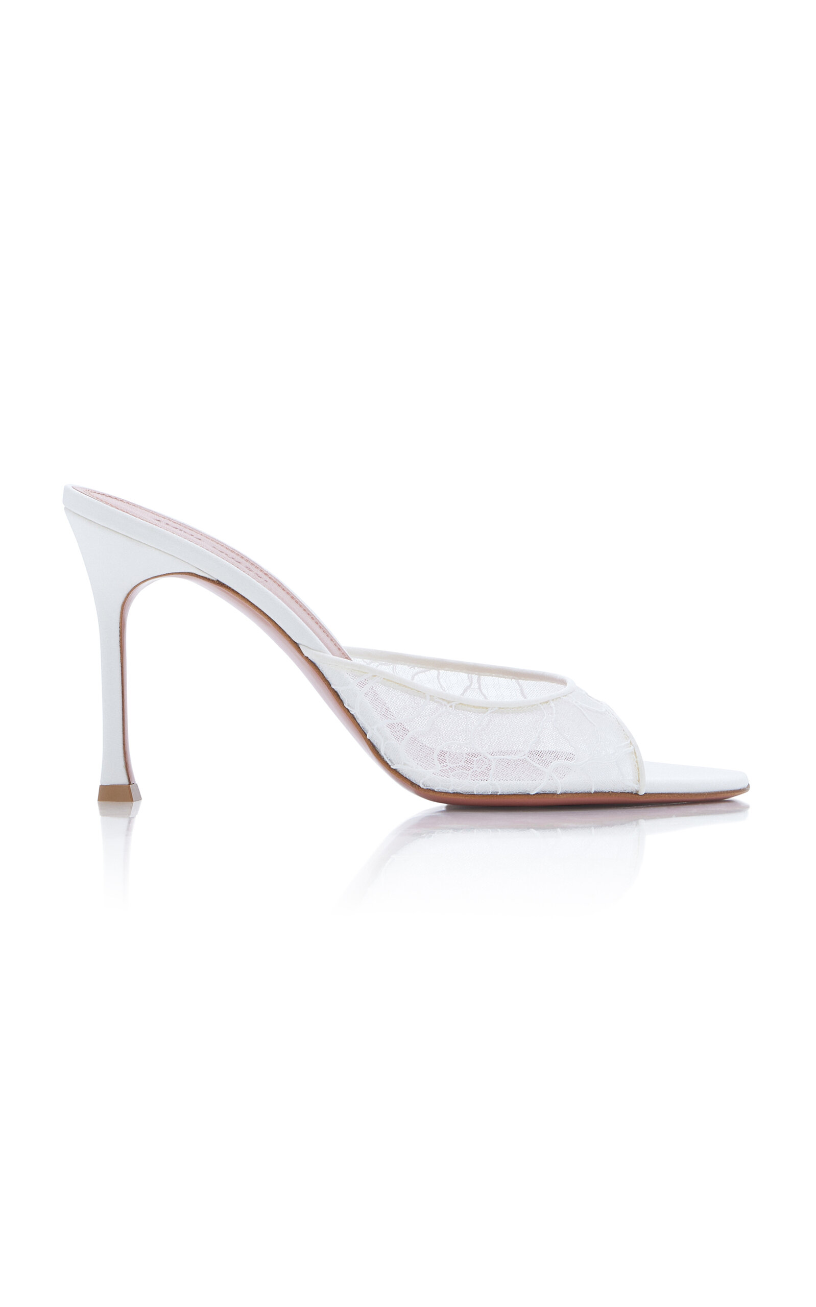 AMINA MUADDI ALEXA LACE SANDALS 