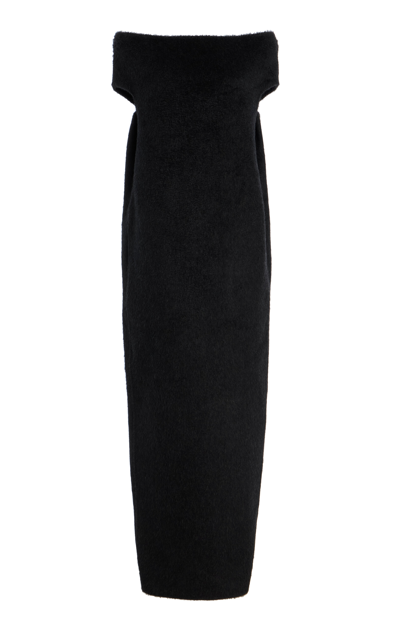 Claudine Off-The-Shoulder Knit-Cashmere Maxi Dress