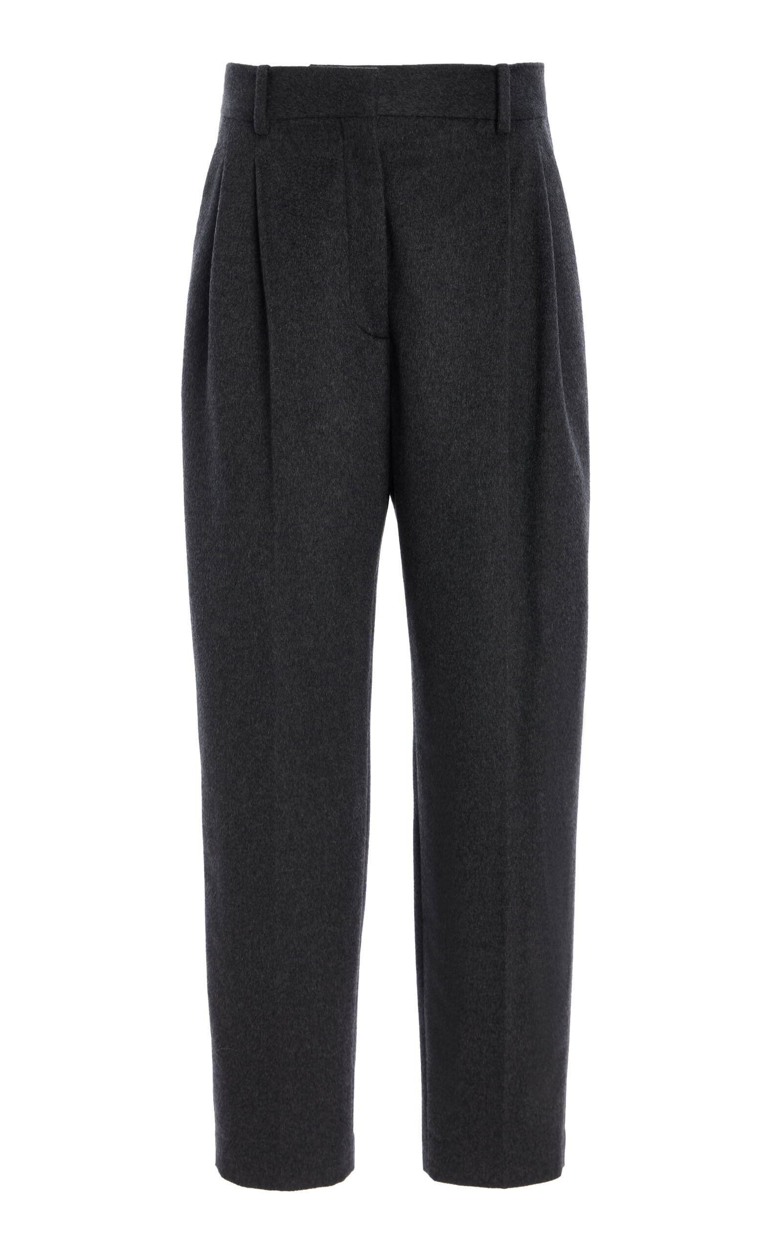 The Row Igor Pleated Straight-leg Pants In Black