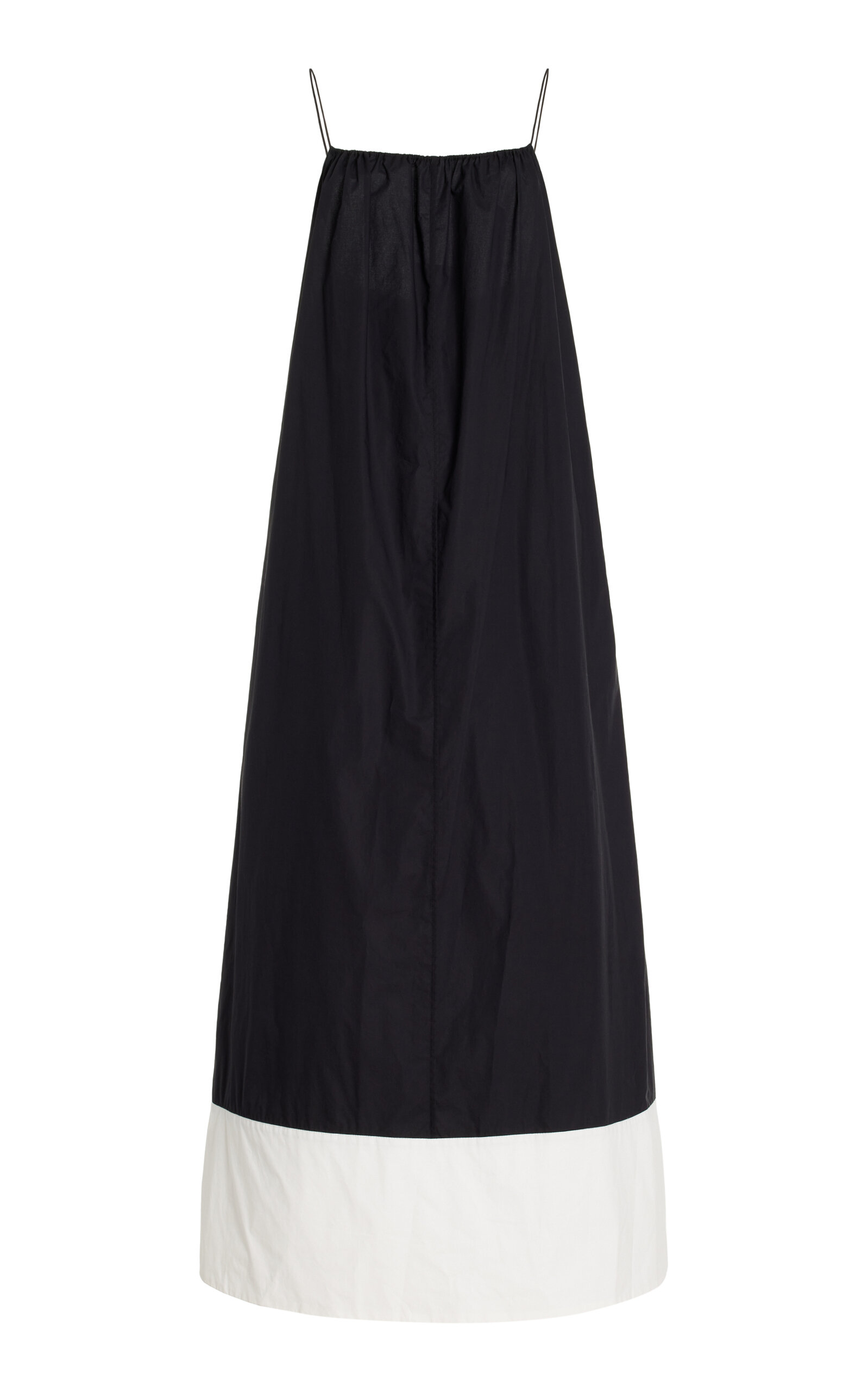 By Malene Birger Exclusive Lanney Organic-cotton Maxi Dress In Black,white