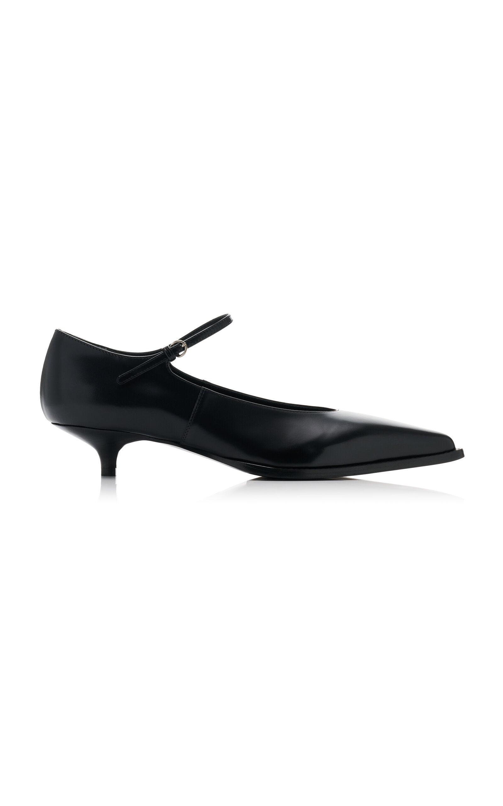 Shop Miu Miu Leather Pumps In Black