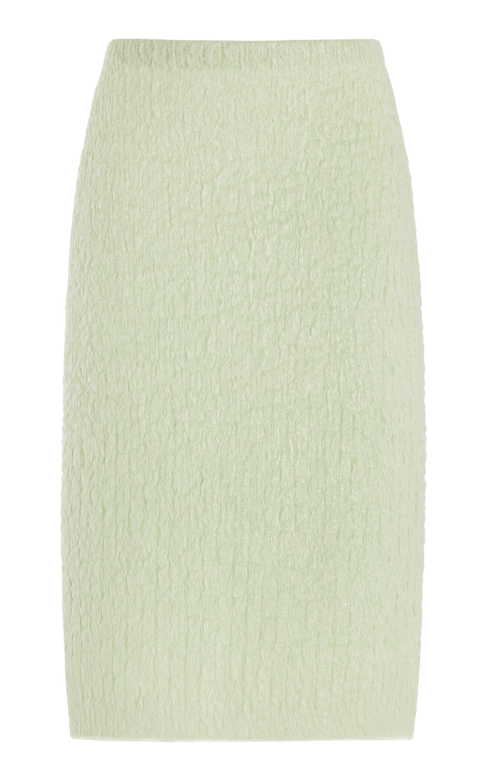 Miu Miu Mohair-Wool Midi Skirt
