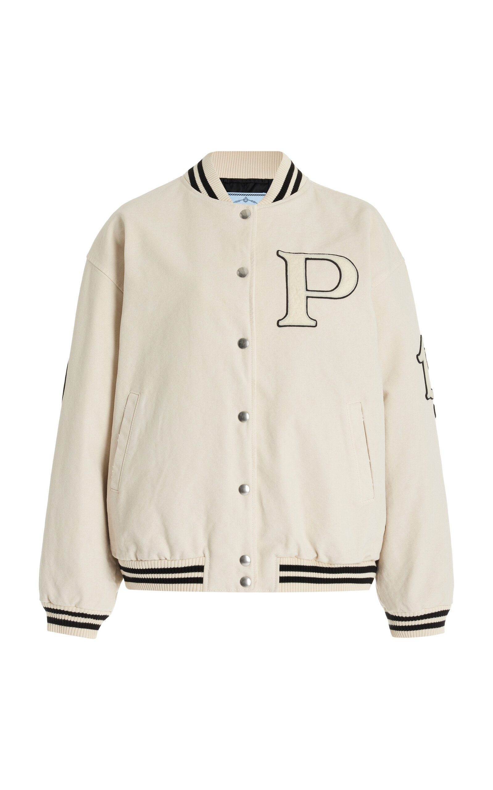 Prada Oversized Mohair-Wool Varsity Jacket