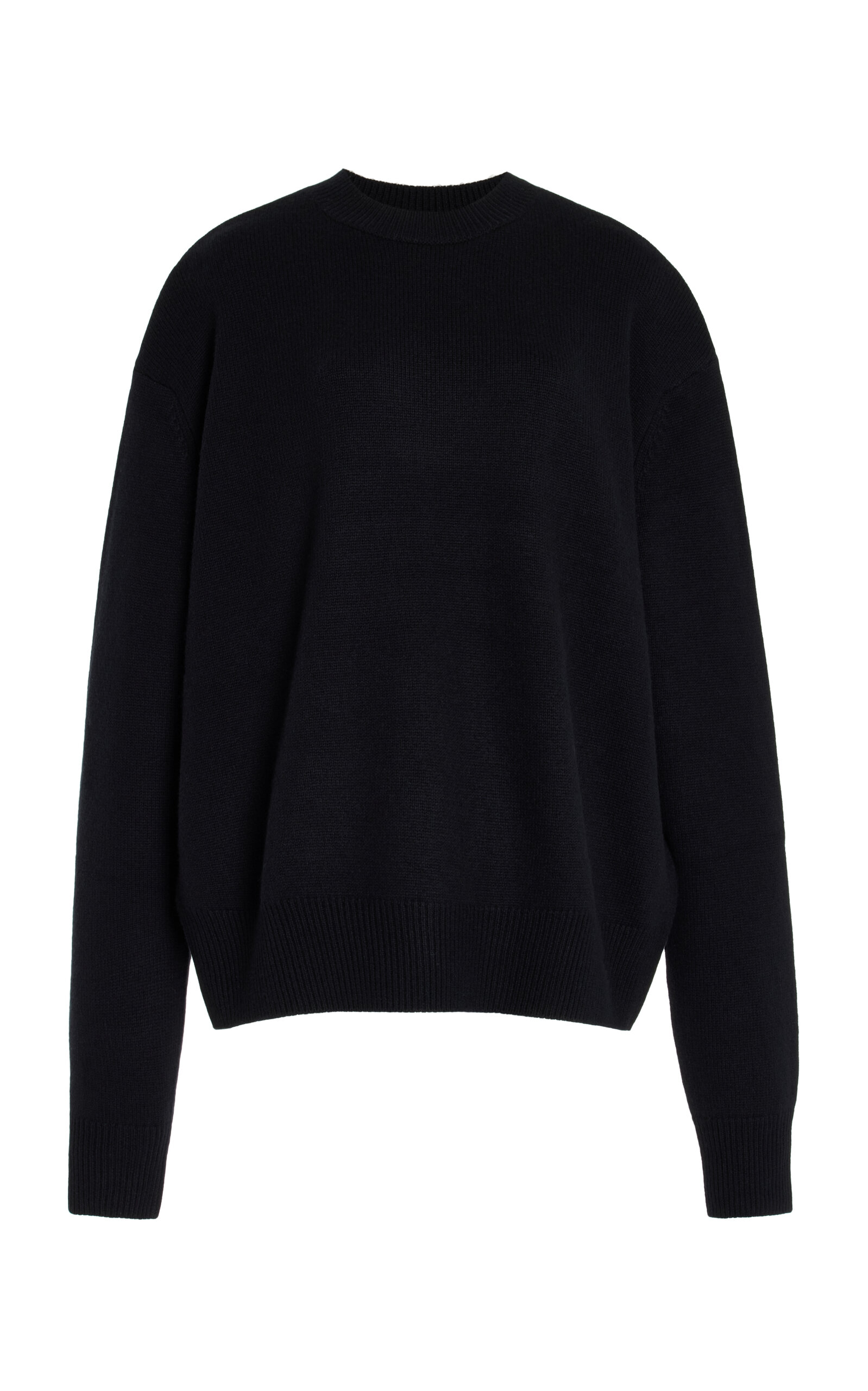 The Frankie Shop Rafaela Padded Merino Wool-Cashmere Sweater - Black - XS - Women's Clothing