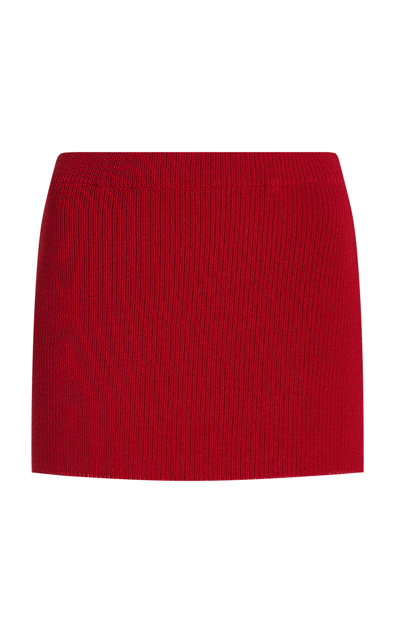Aya Muse Exclusive Knit Cotton-Blend Mini Skirt