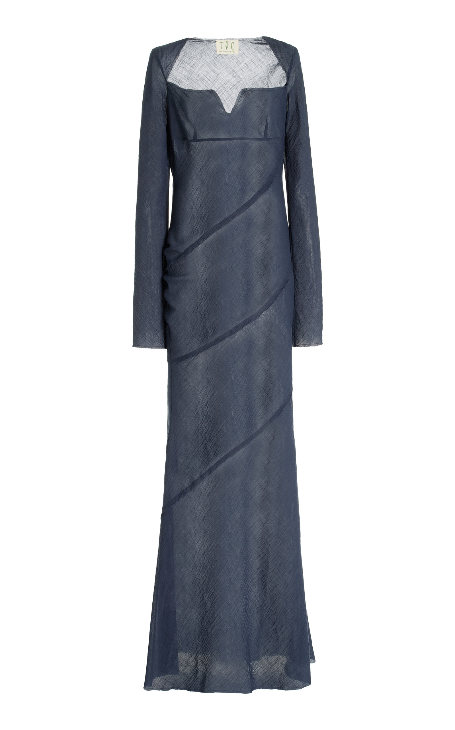 TG Botanical Marlie Cotton-Blend Dress - Navy - XS