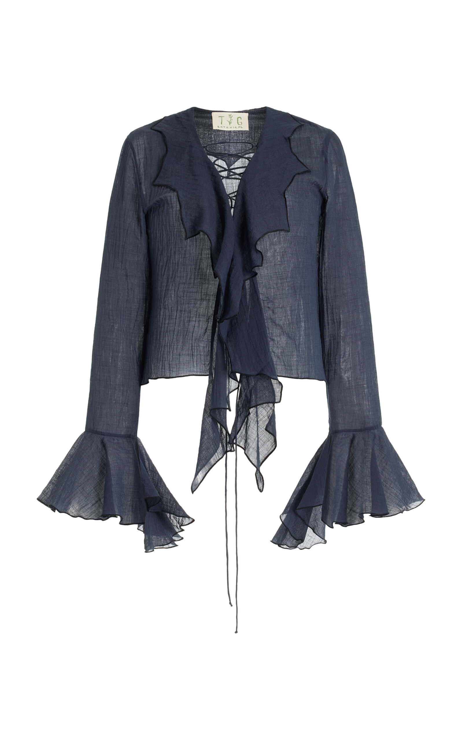Exclusive Marie Cotton-Linen Top